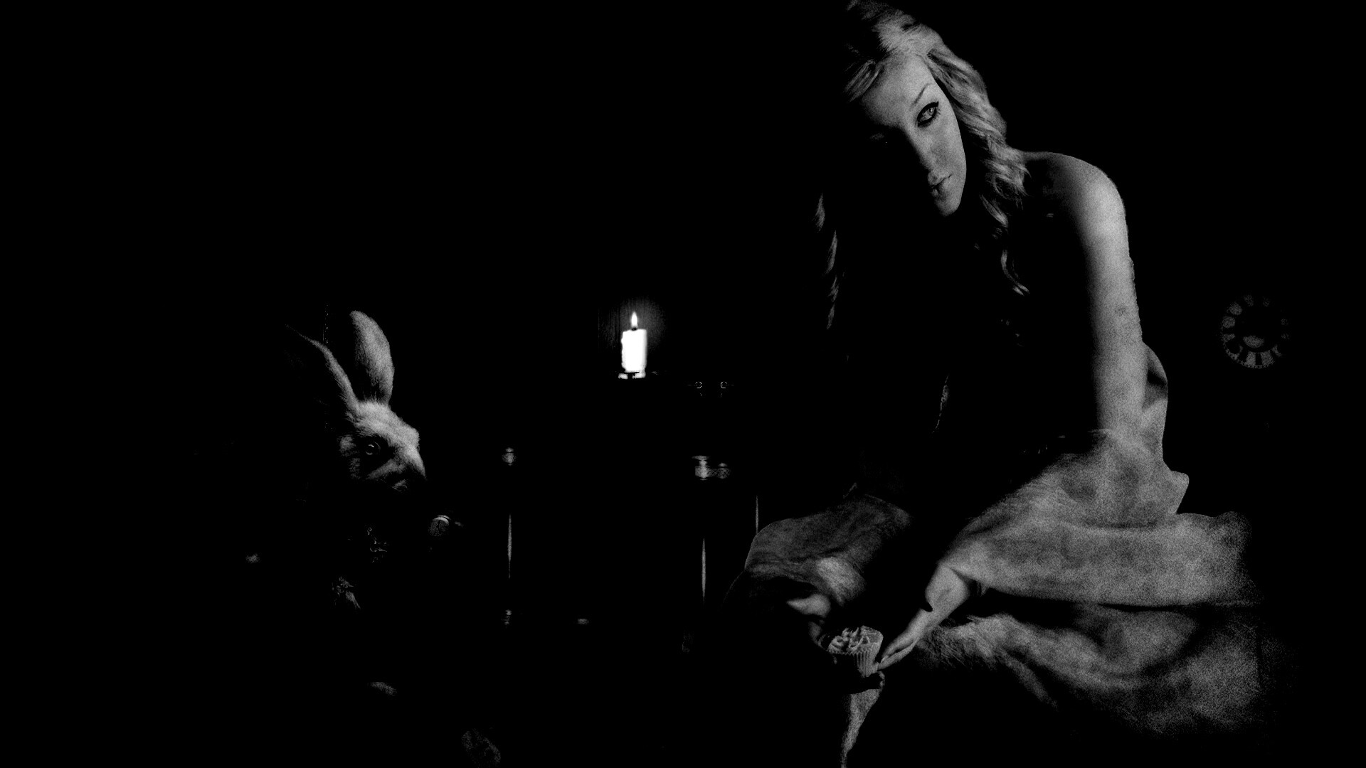 Алиса и белый кролик обои