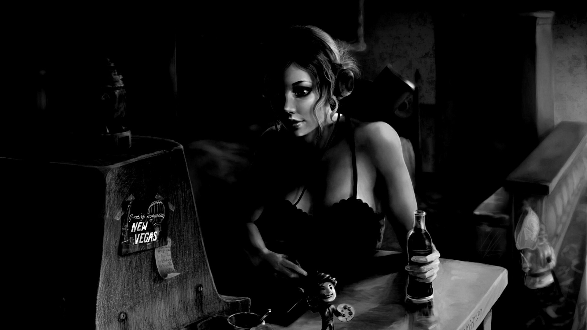 Девушка Одинокий странник обои