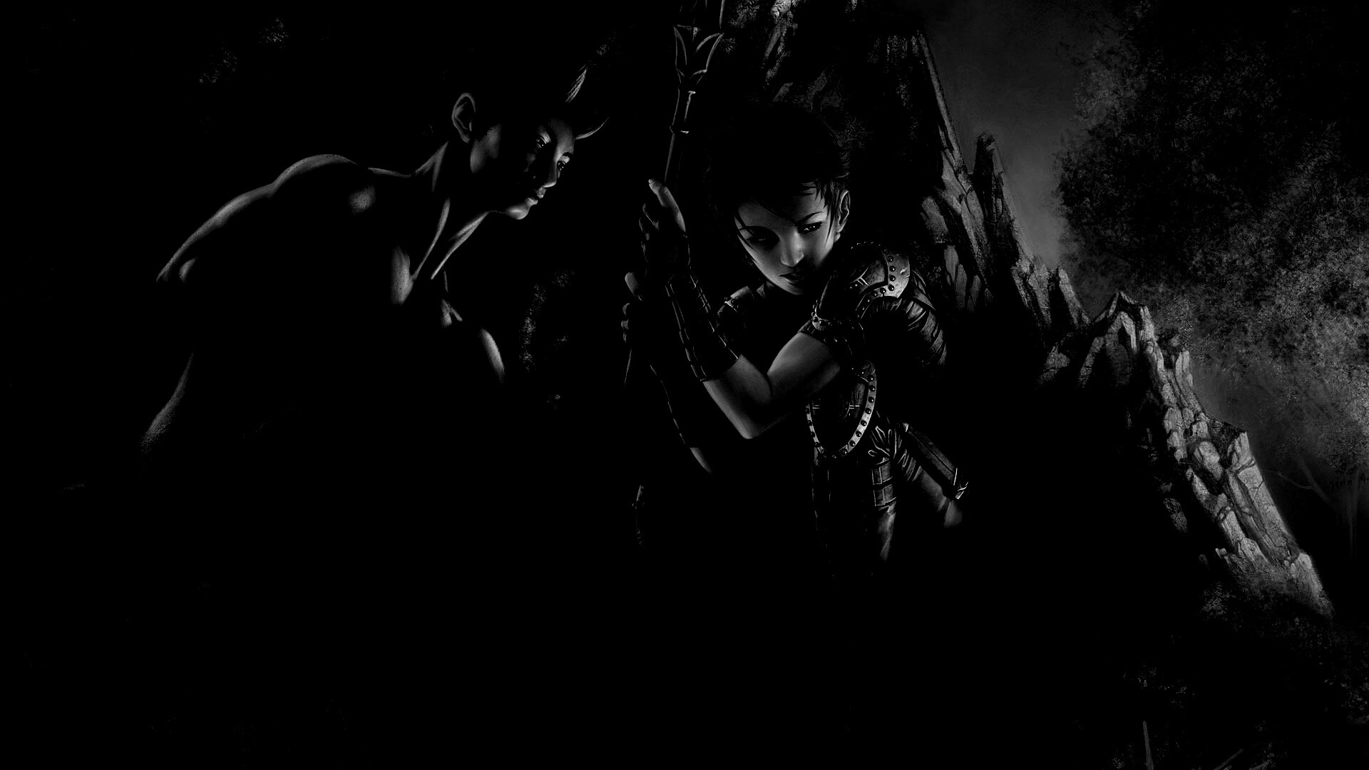 Девушка и сильван обои