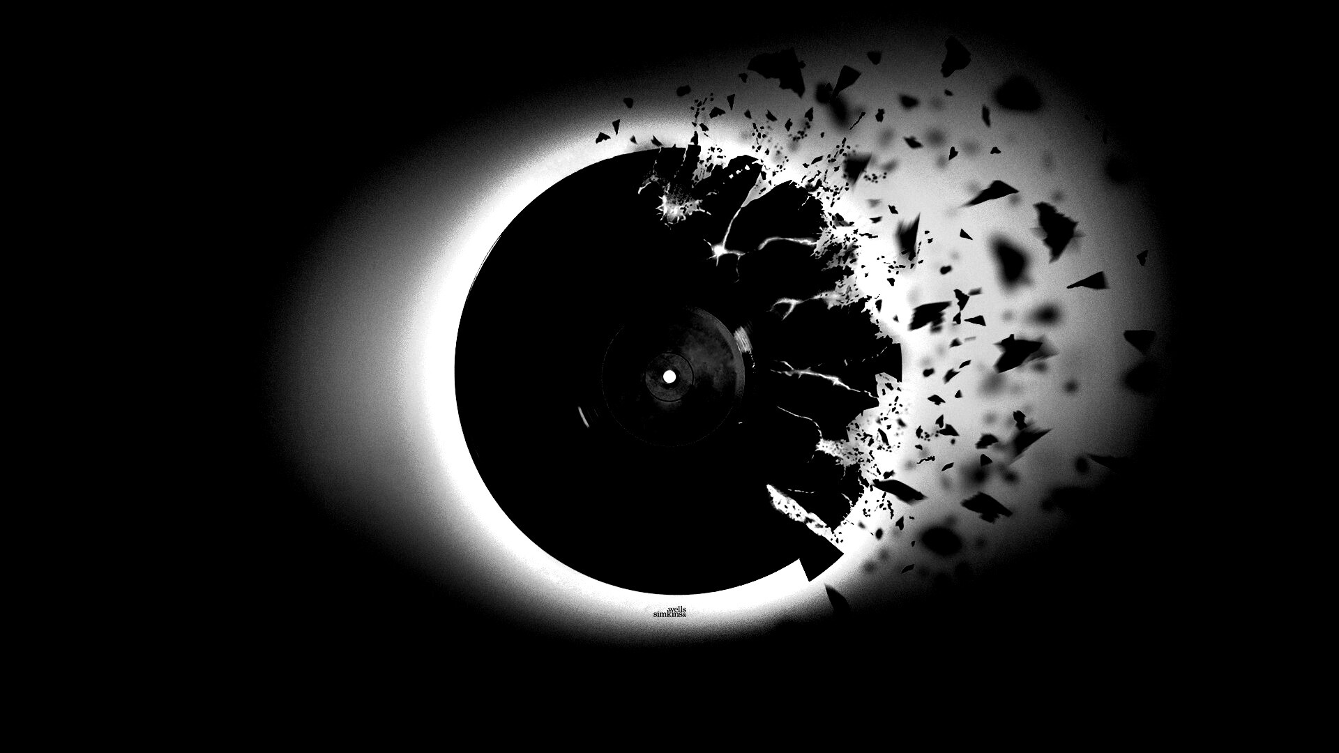 Разрывающийся винил обои