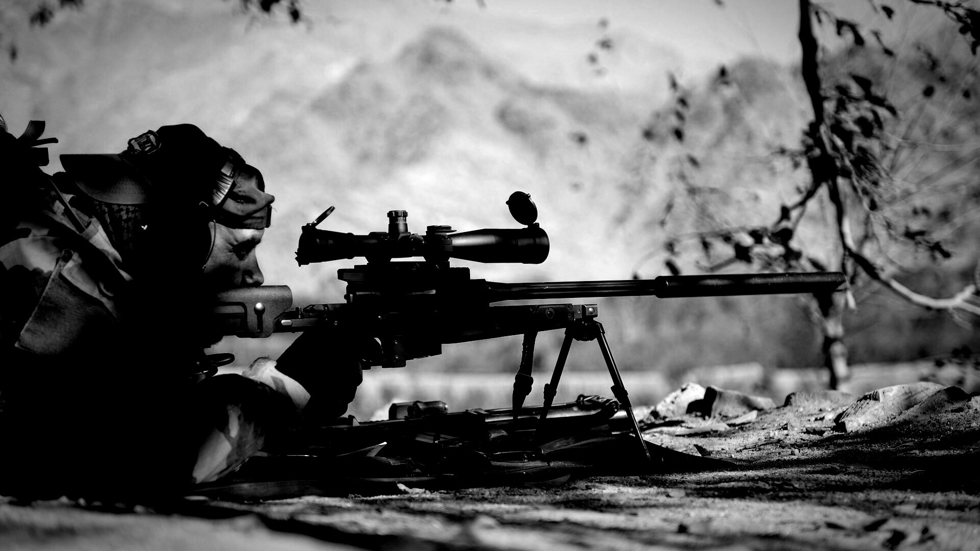 Стрелок в засаде обои