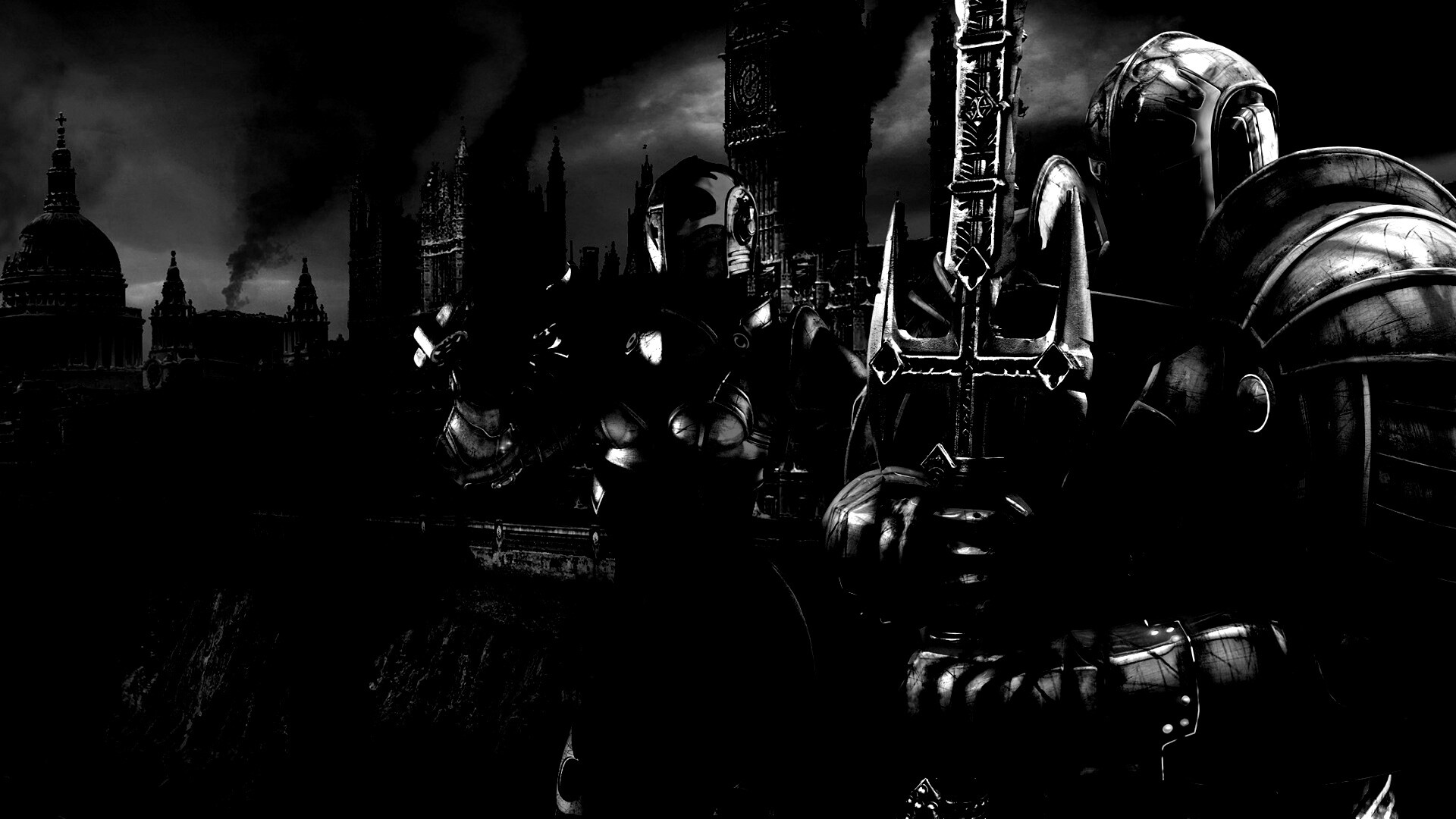 Постапокалиптический Лондон из игры обои