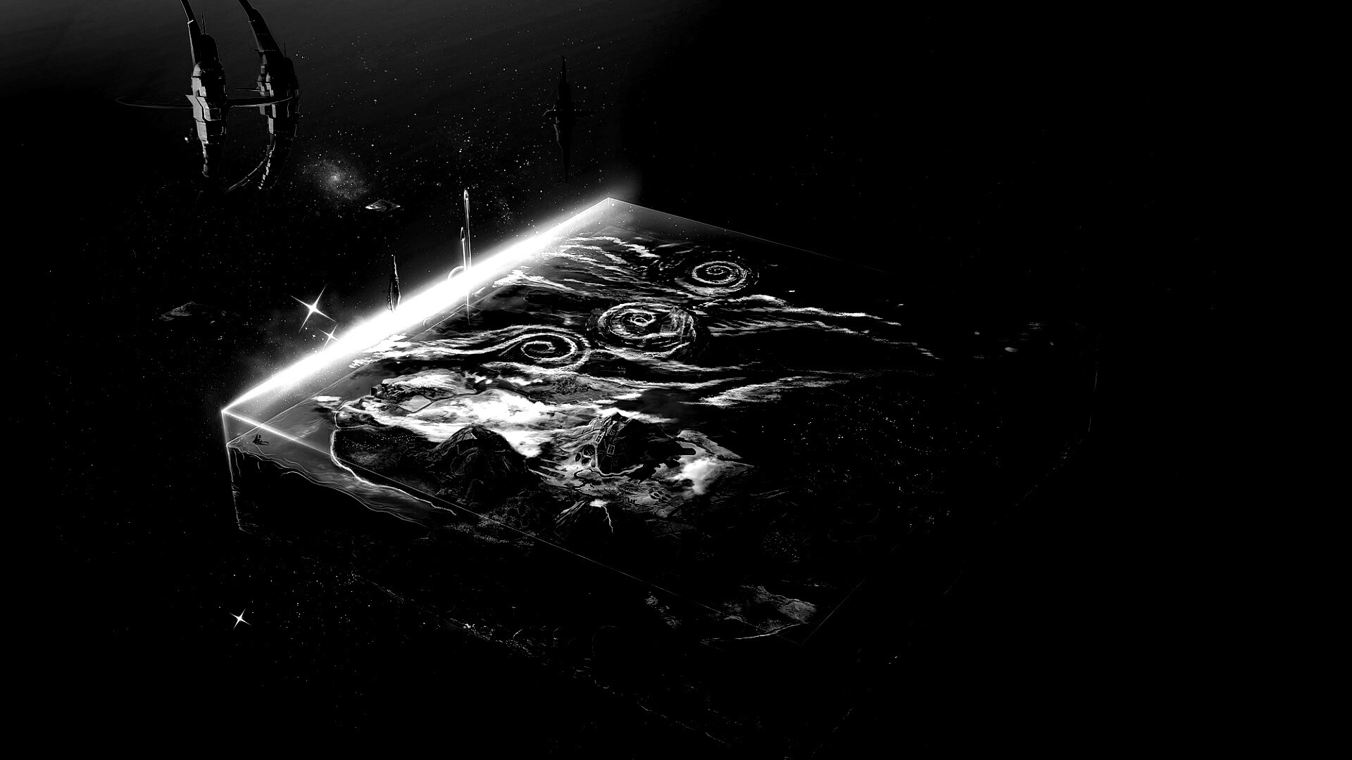 Плоский мир из Homeworld обои