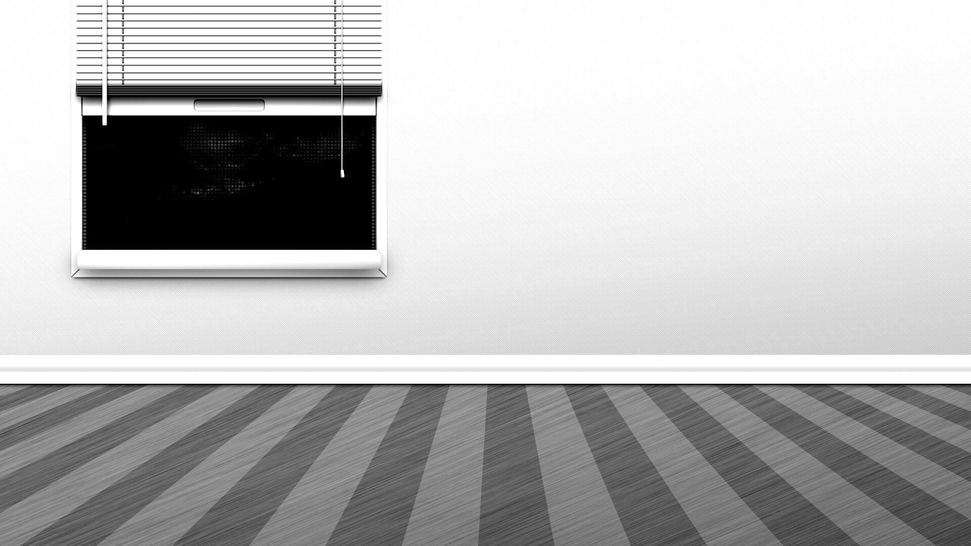 Полосатый пол и стечатое окно обои