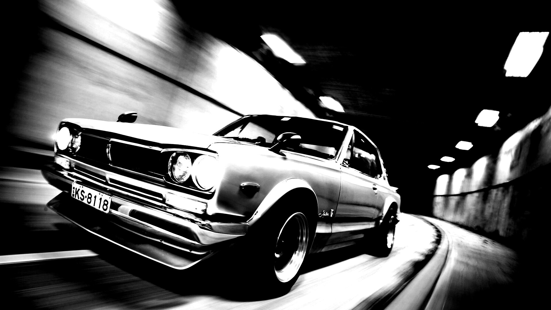 Авто в тоннеле обои