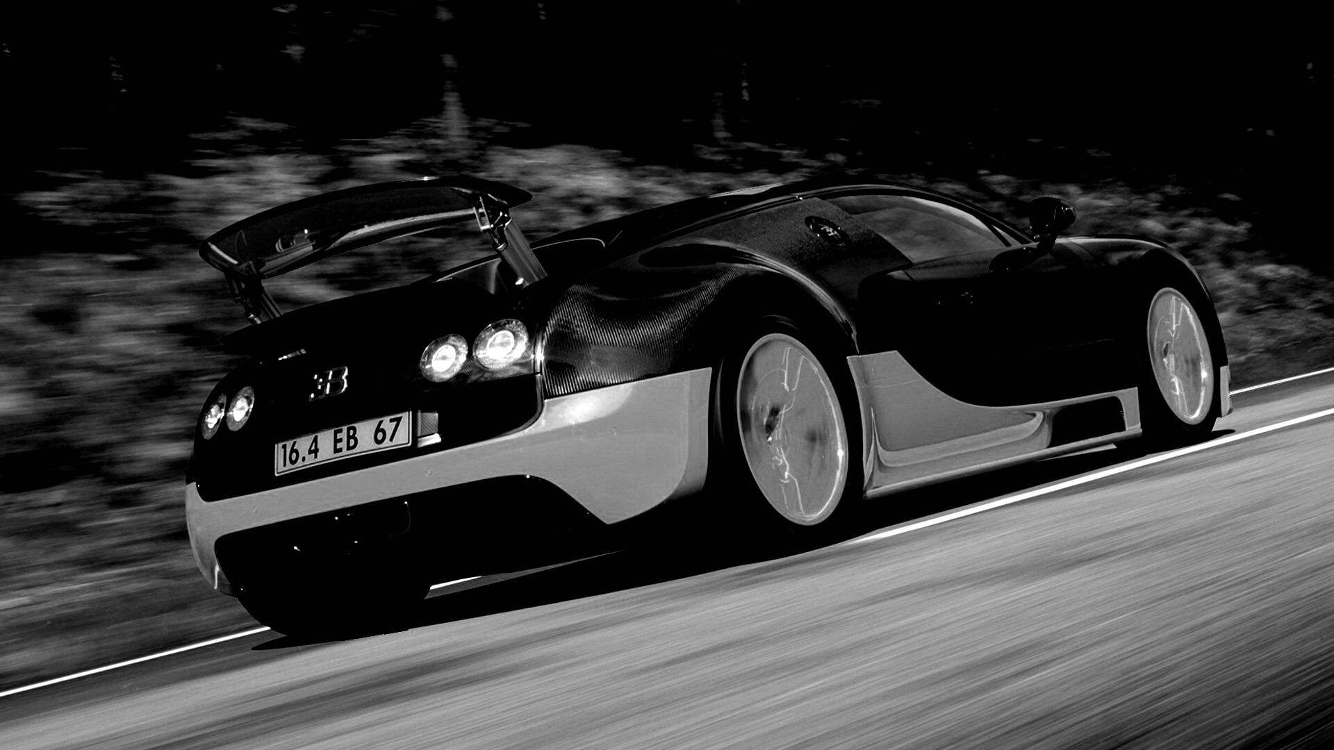 Оранжево-черный Бугатти обои