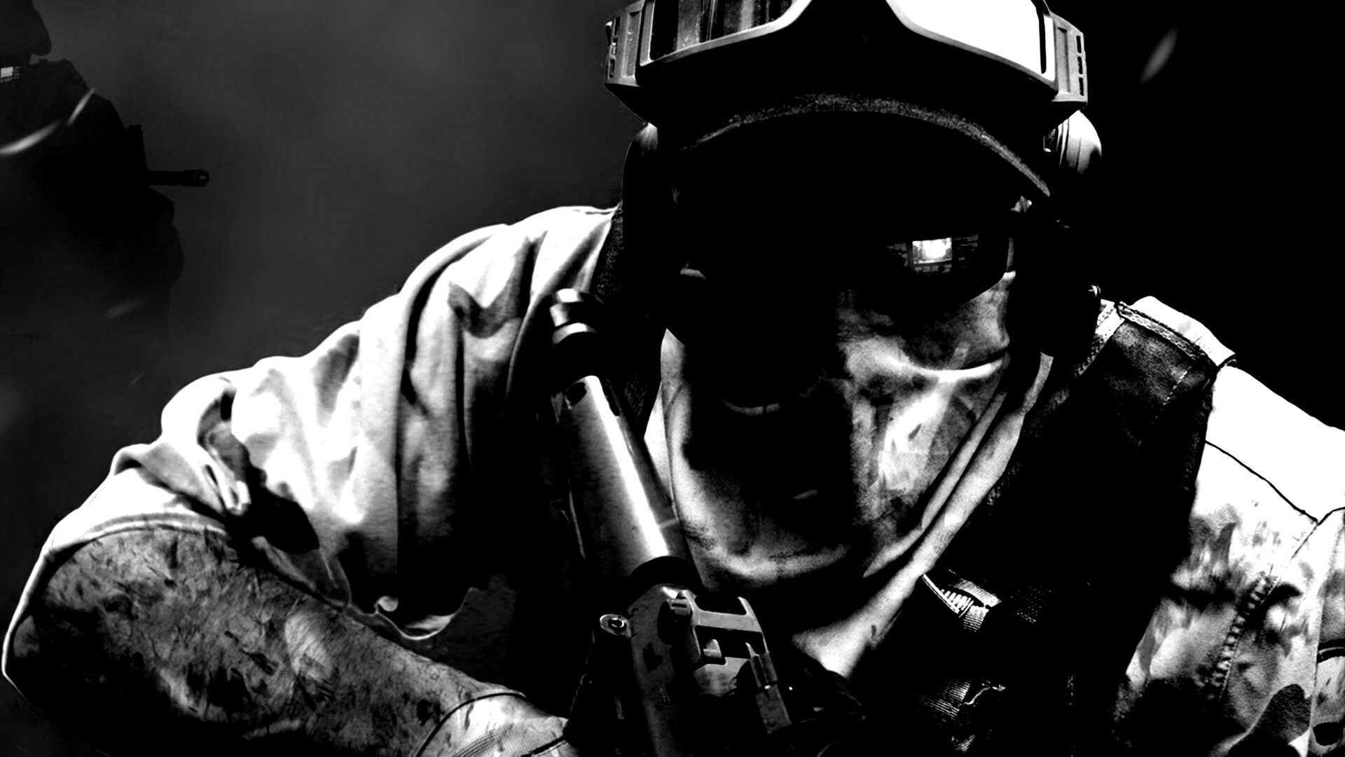 Боец в маске обои