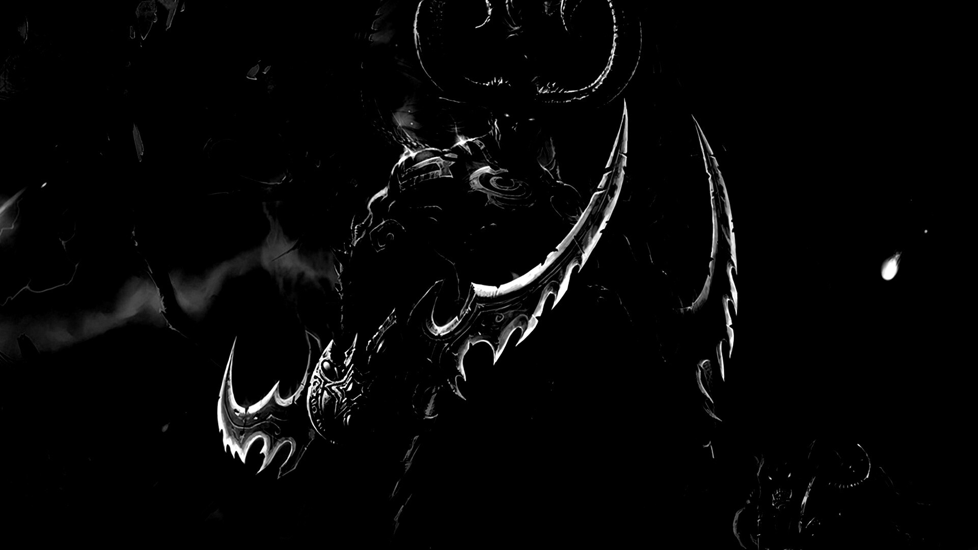 Иллидан с клинками обои