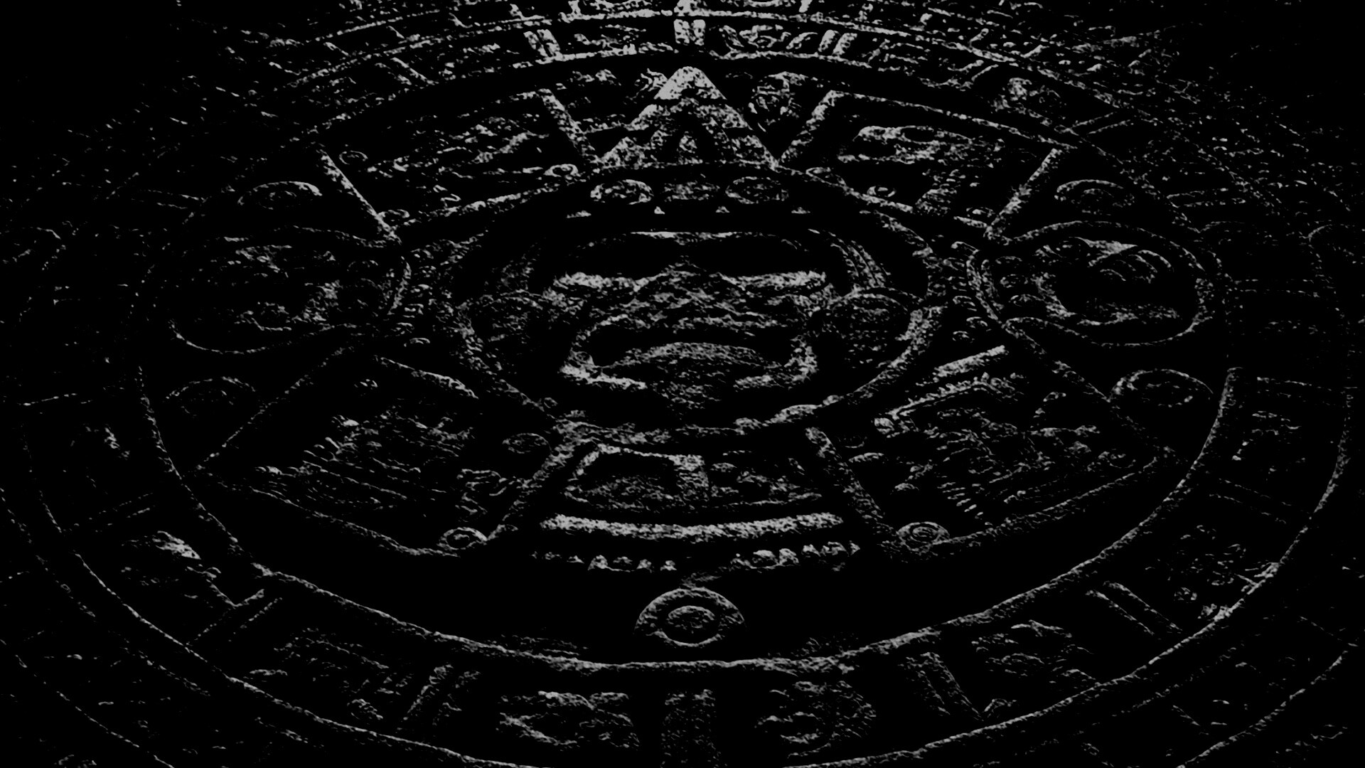 Индейские записи высеченные в камне обои