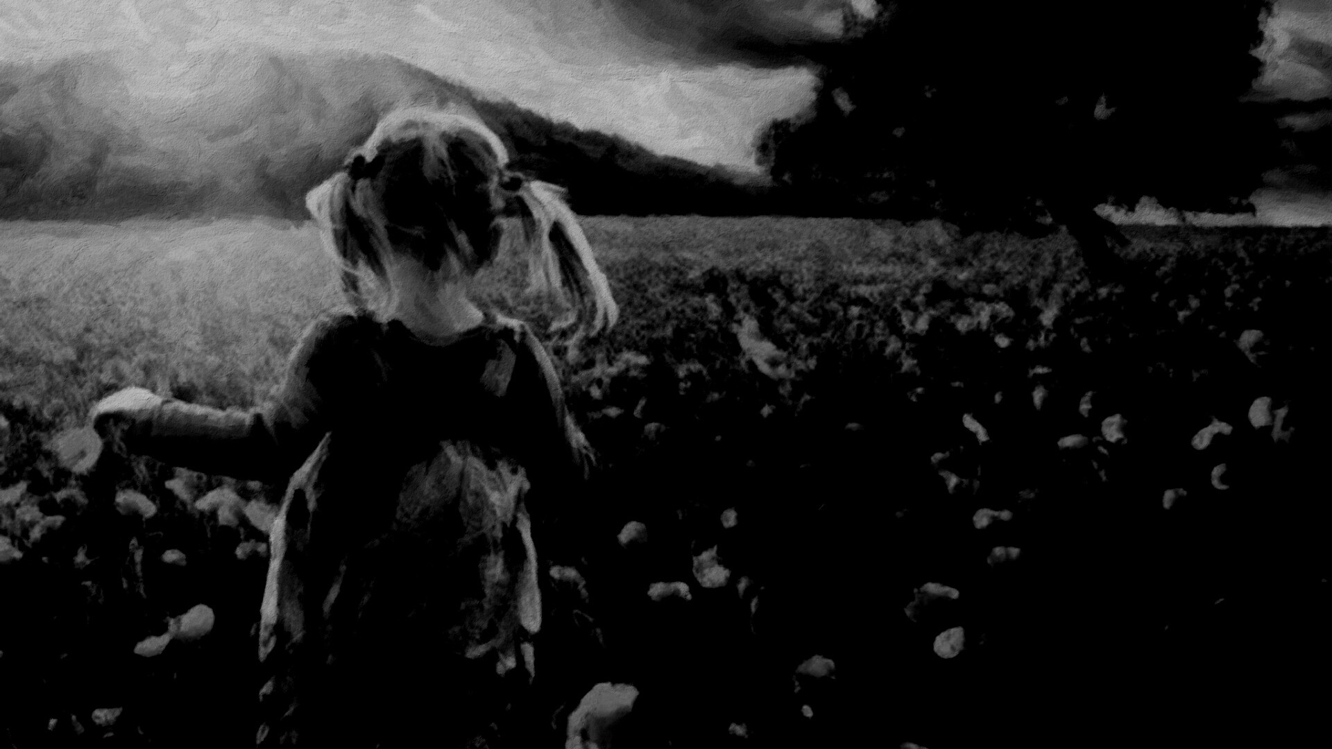 Девочка на маковом поле обои