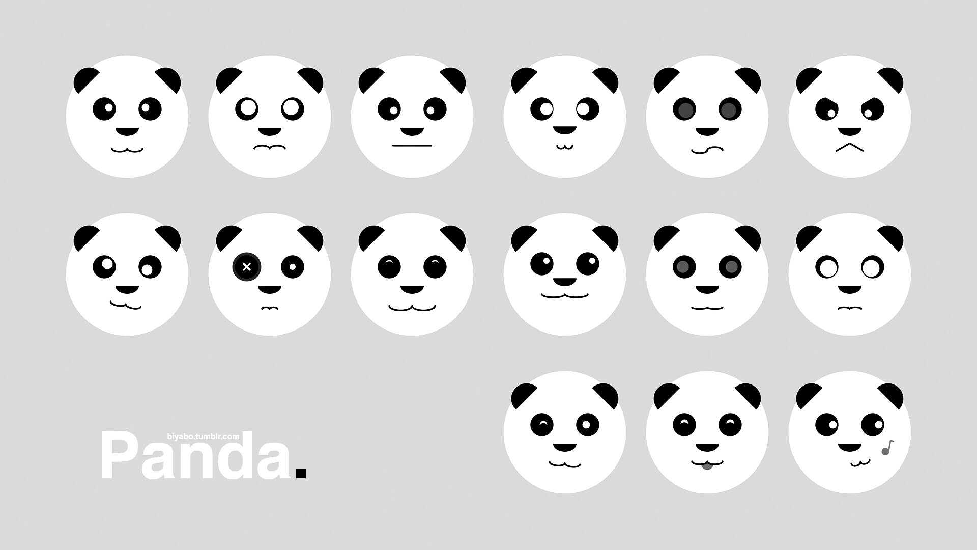Морды панд обои