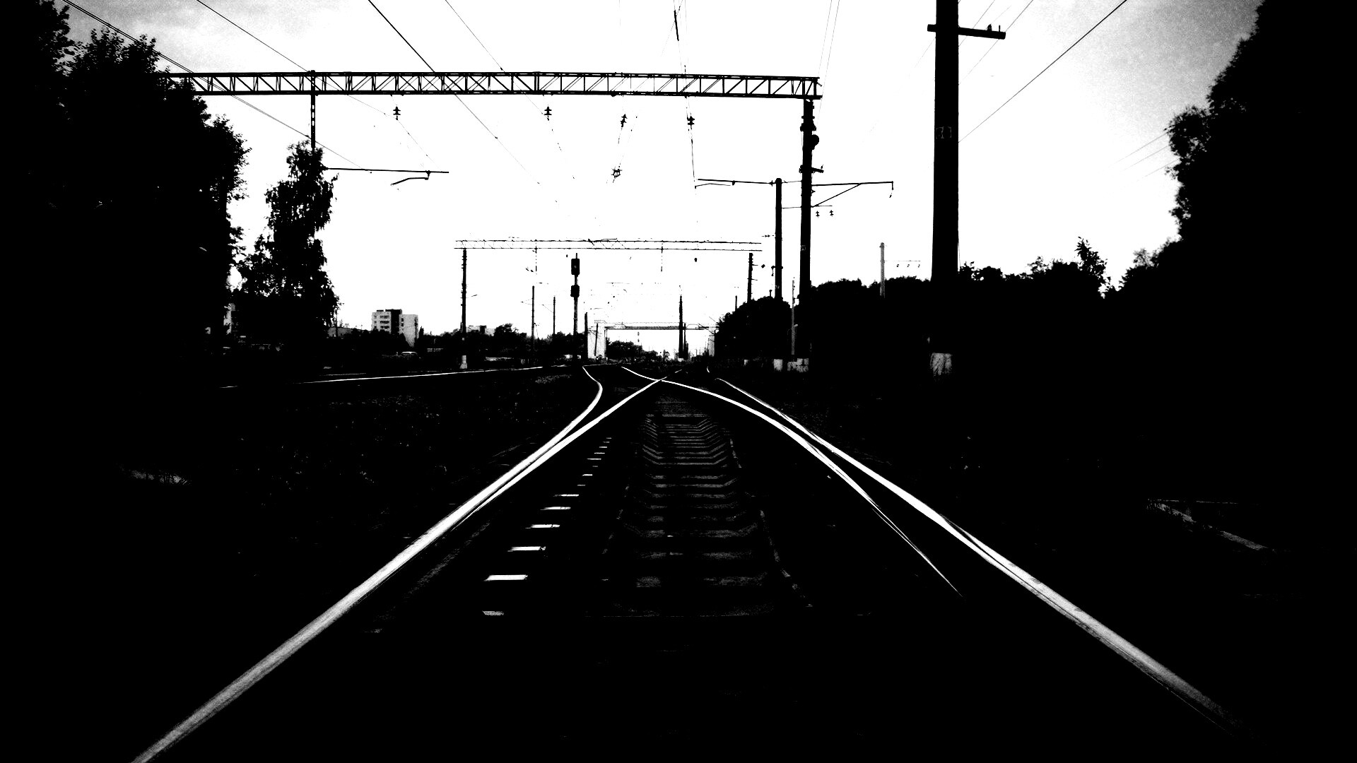 Железнодорожные пути обои