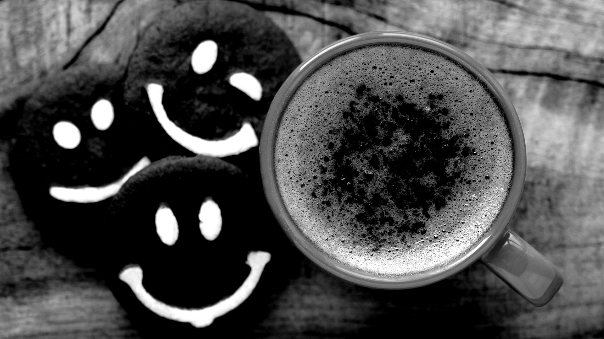 Кофе с печеньками обои