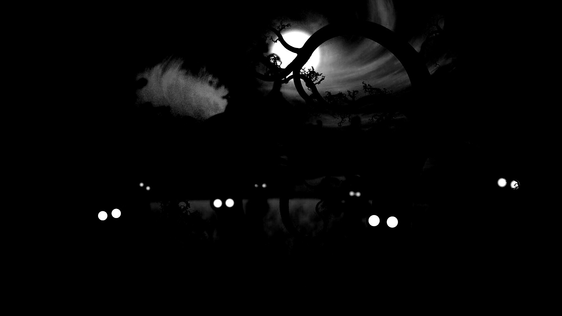 Страшно ночью в лесу обои