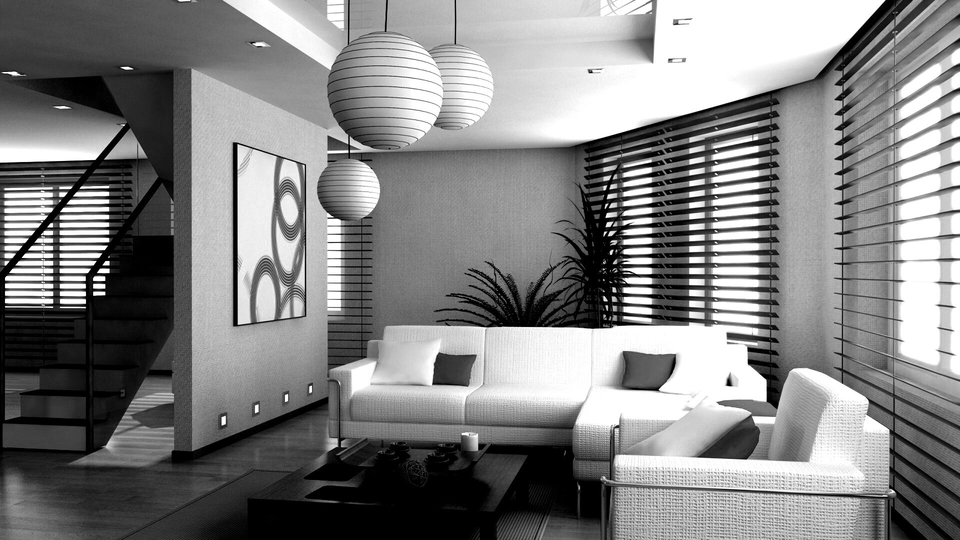 Китайская гостинная обои