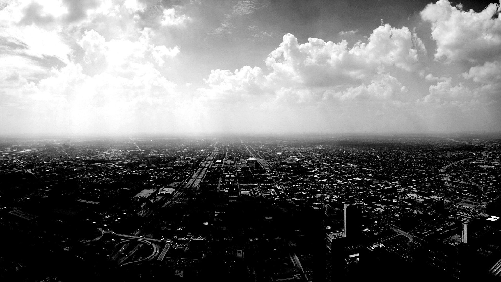 Город: вид сверху обои