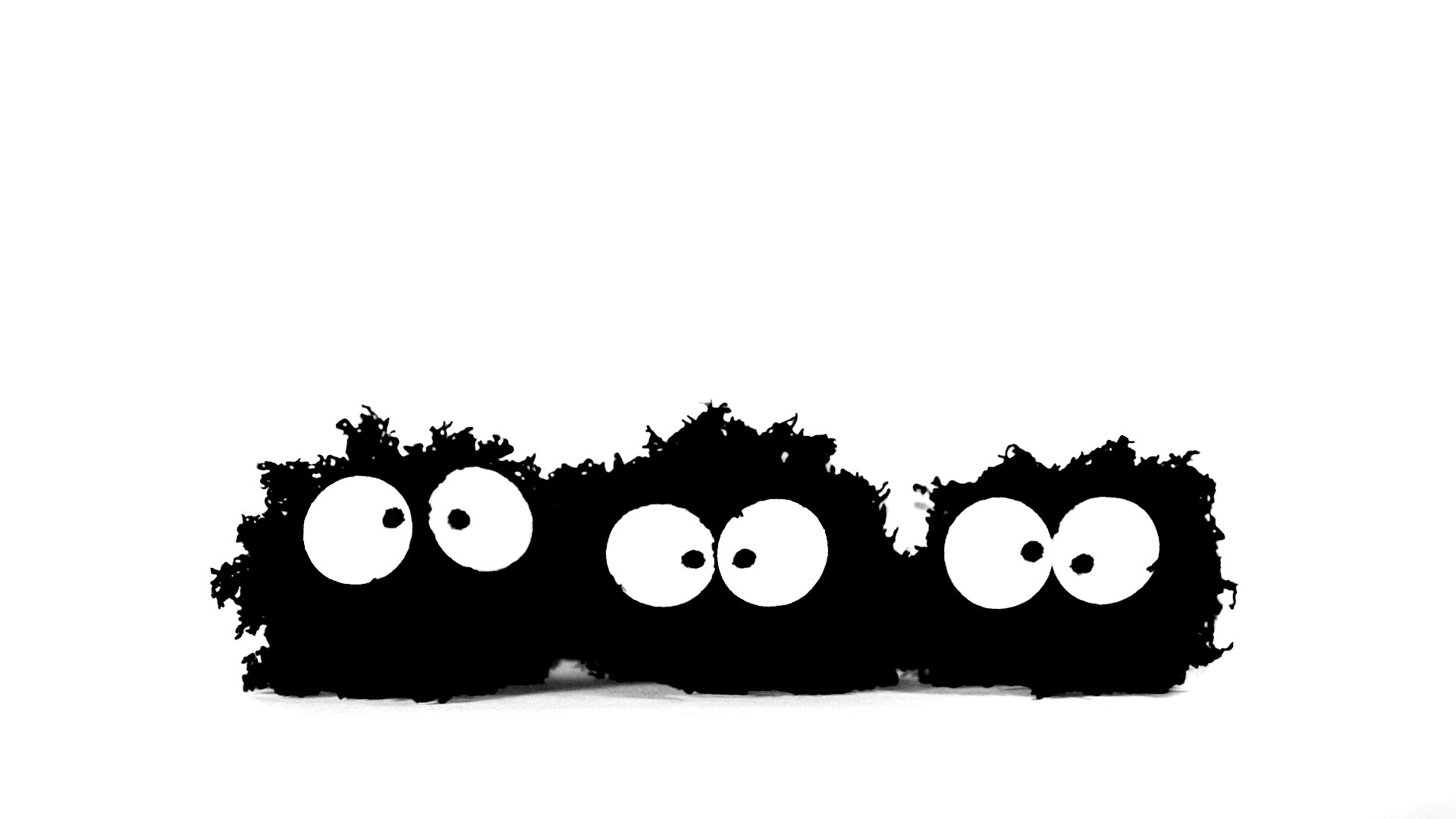 Кляксы с глазами обои