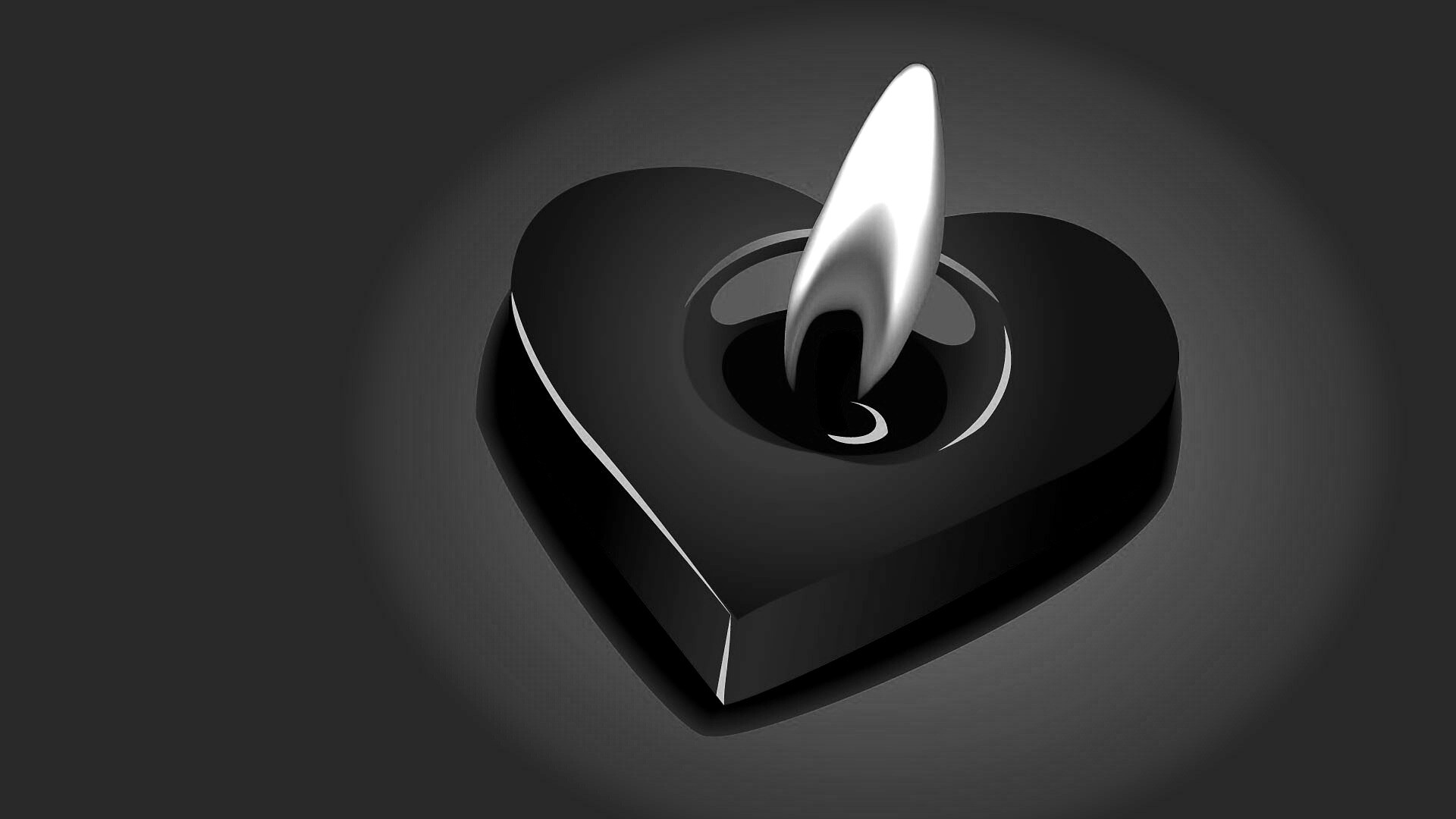 Свеча для Дня всех влюбленных обои