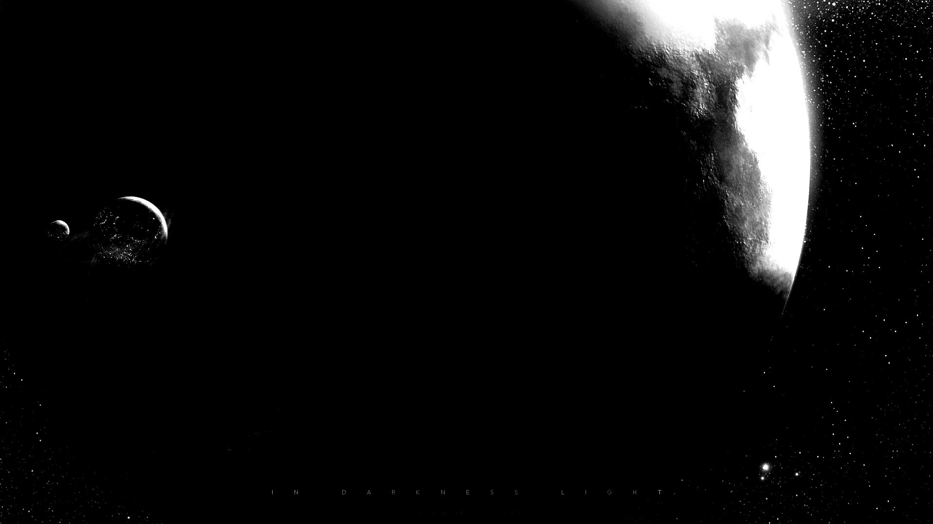 В темном свете обои