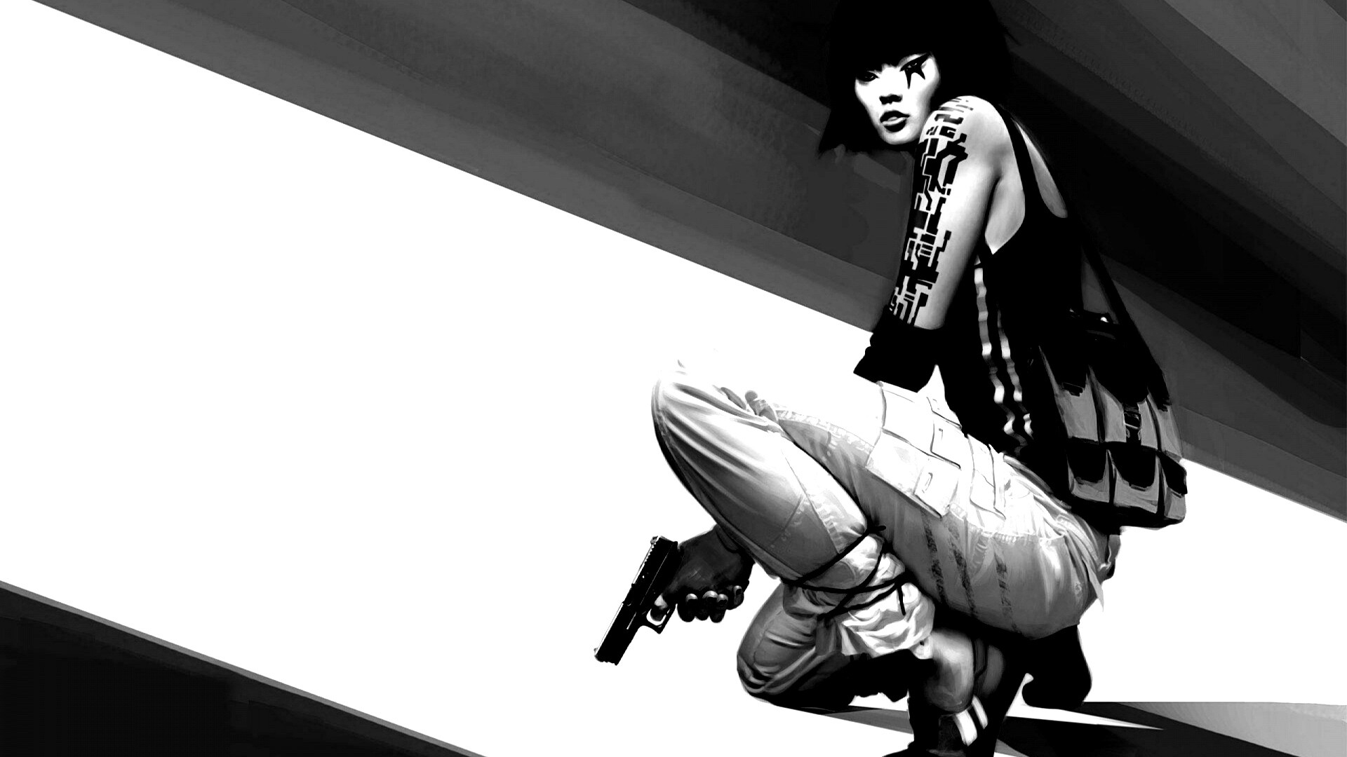 Фейт с пистолетом обои