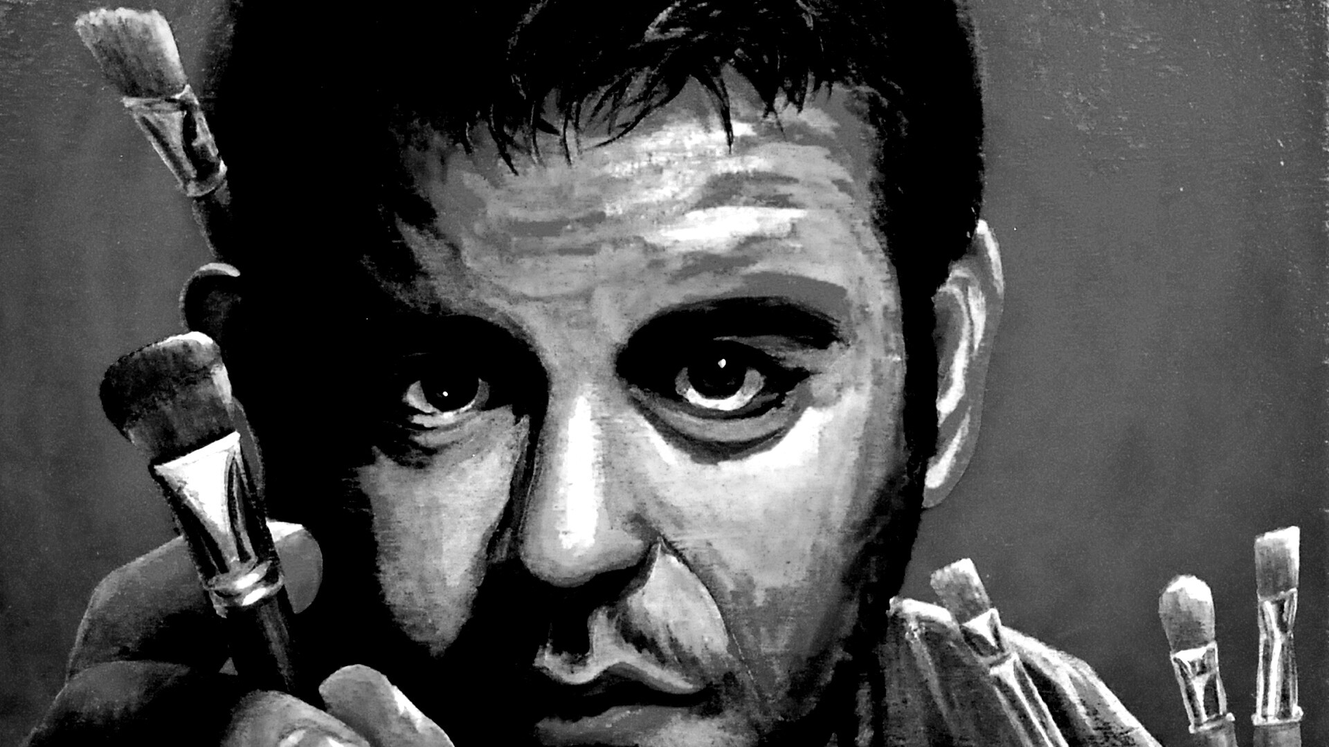 Нарисованный художник обои