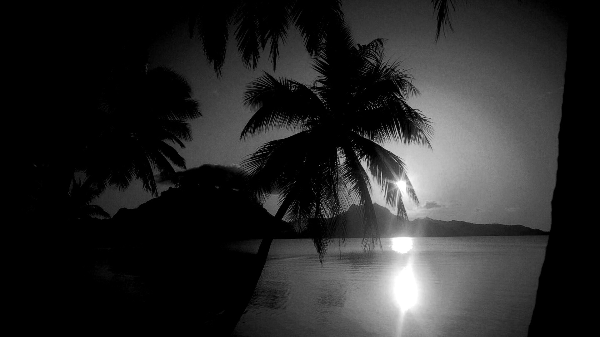 Закат в раю обои