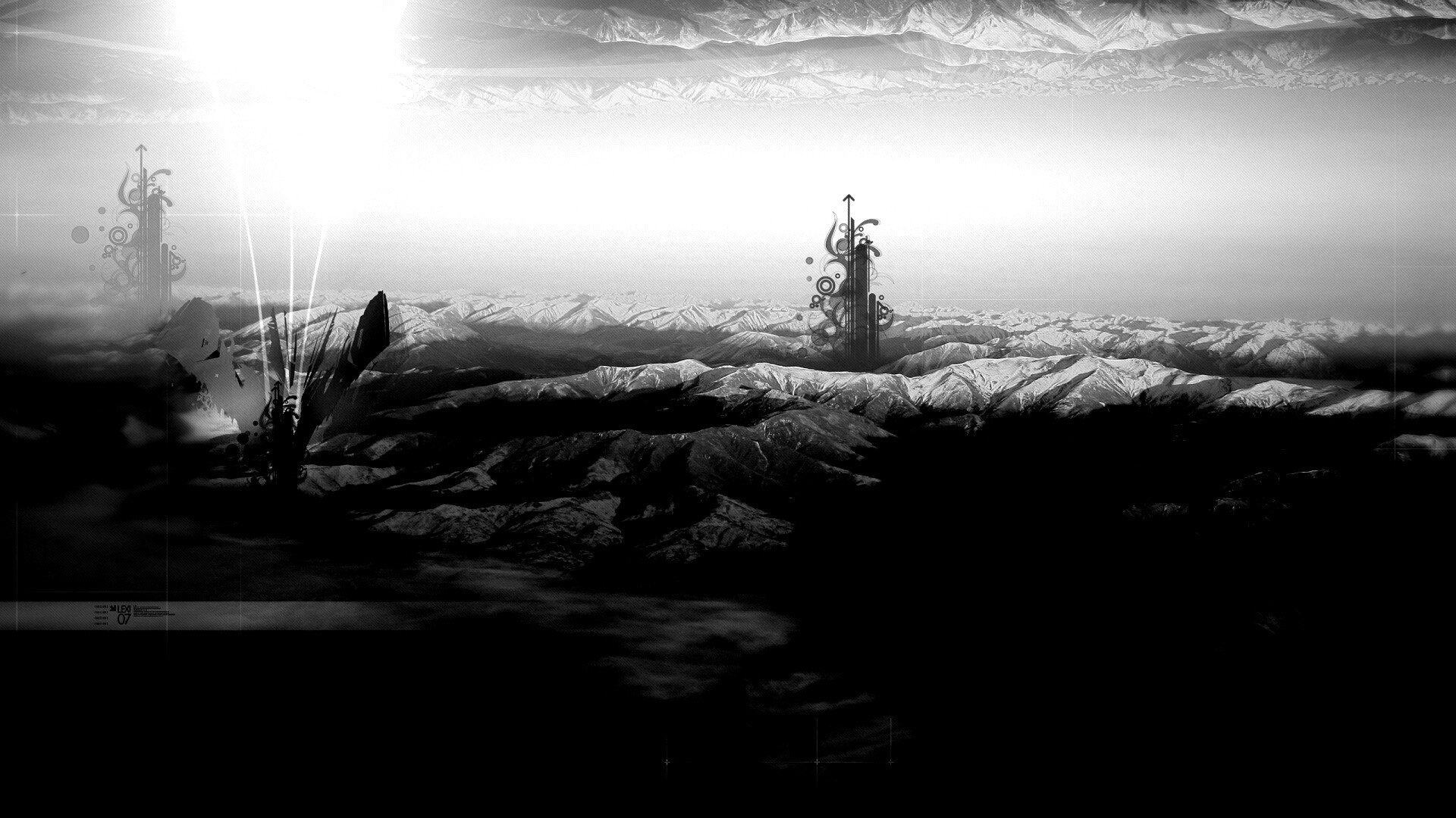 Горная абстракция обои