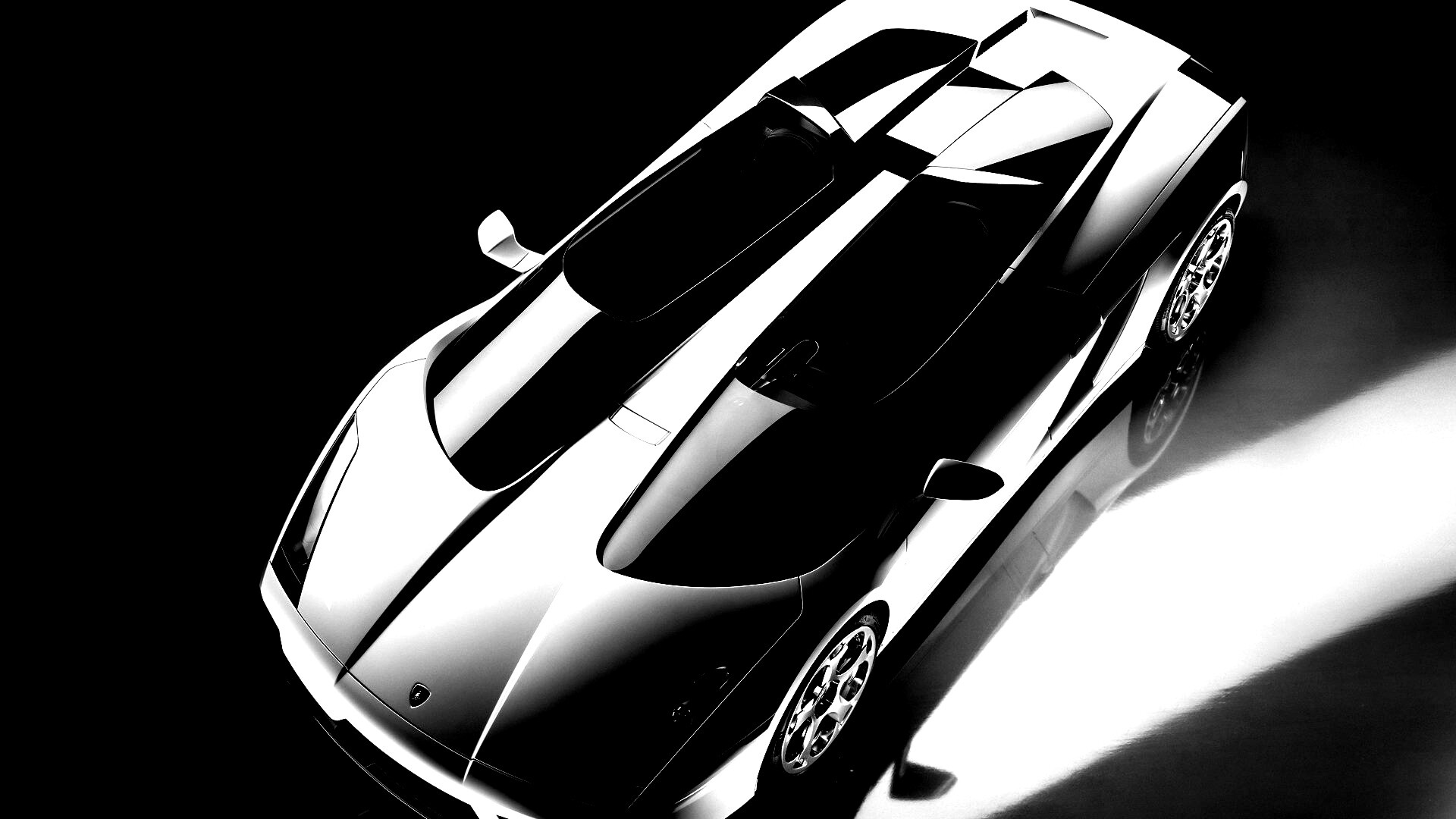 Светло-серый Lamborghini обои