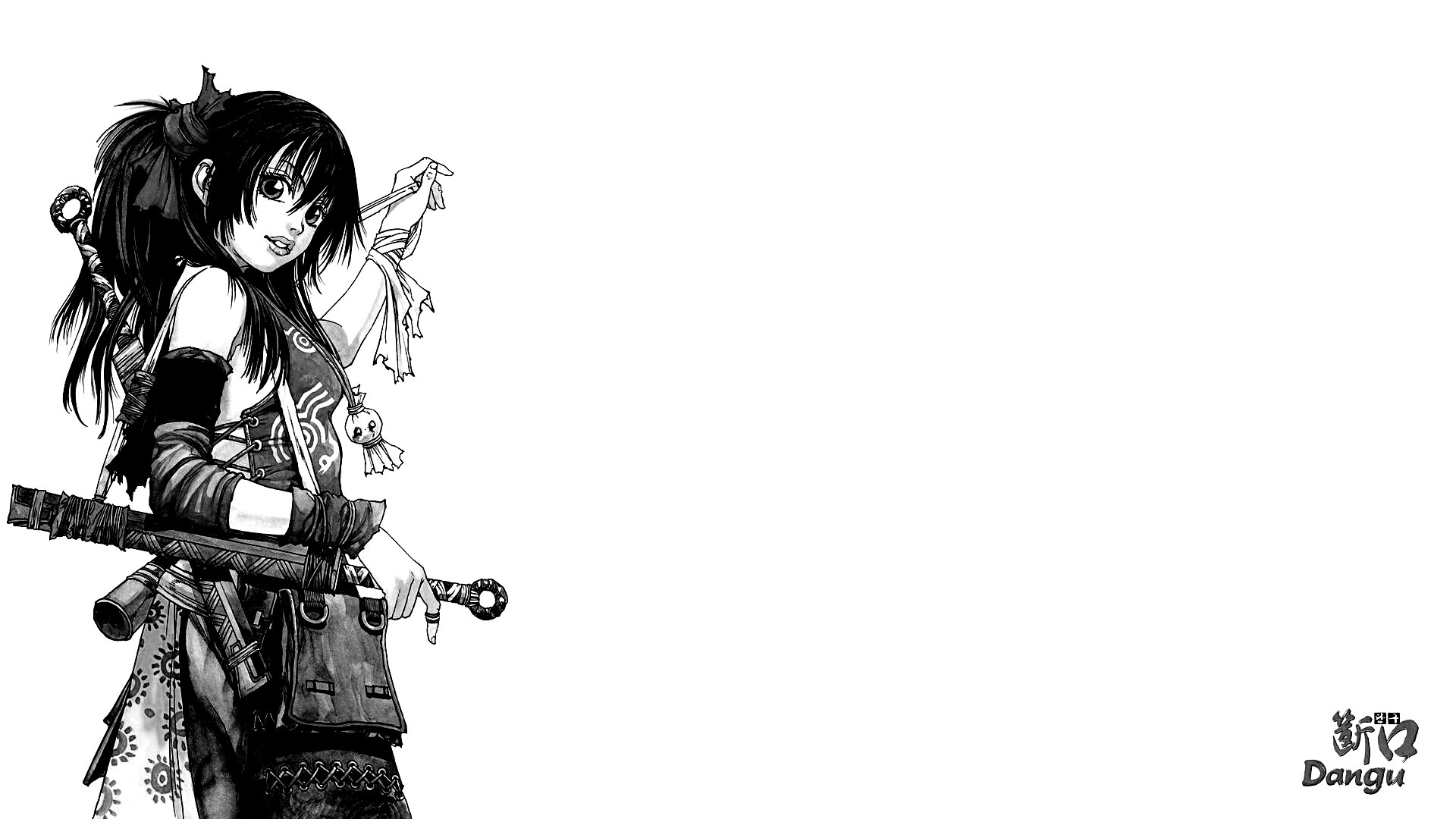 Девушка с мечом из Dangu обои