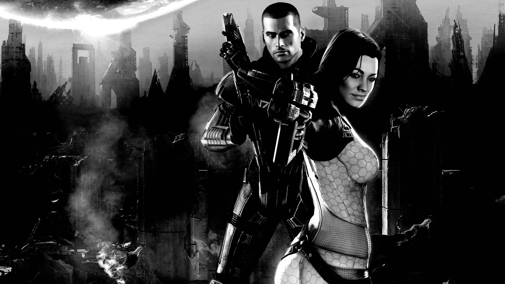 Шепард и Миранда обои