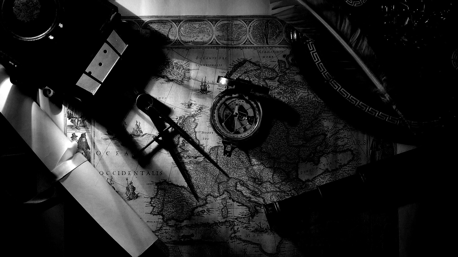 Карта путешественника обои