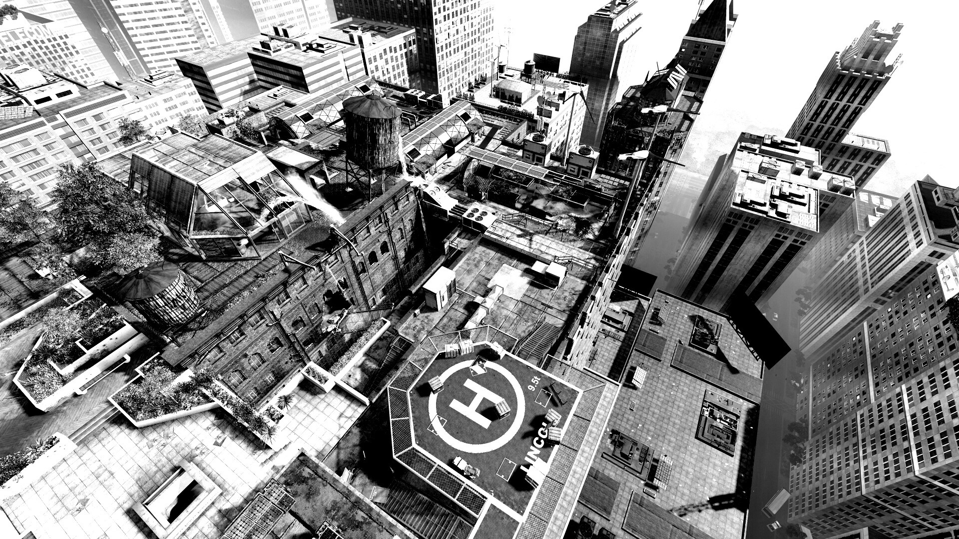 Вид сверху на карту уровня из Crysis 2 обои