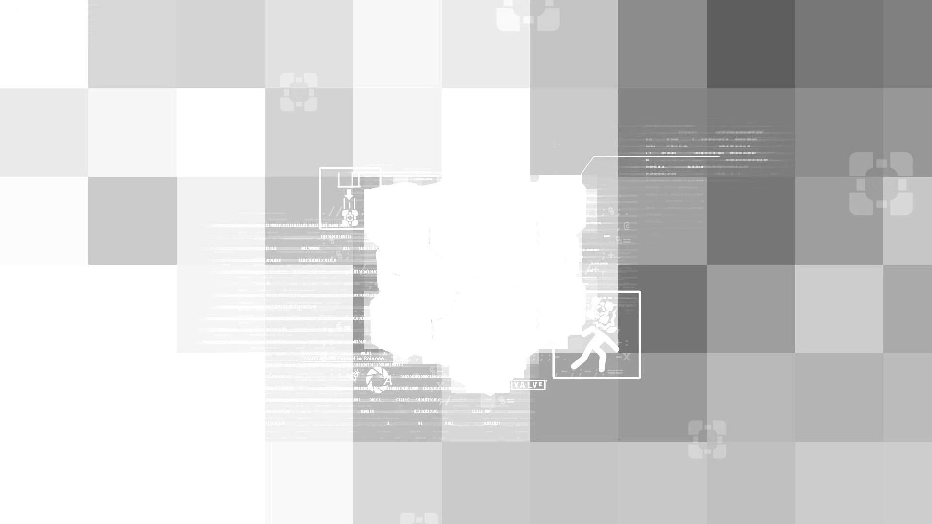 Высокотехнологичный куб из Портал обои