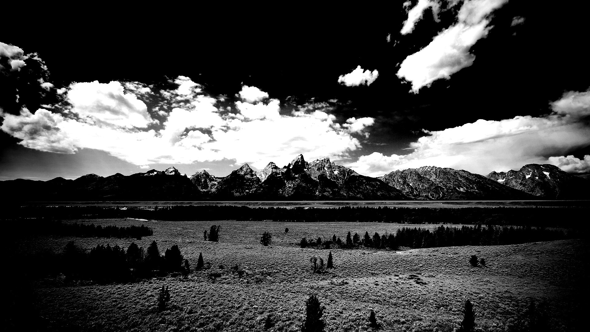 Степь и горы обои