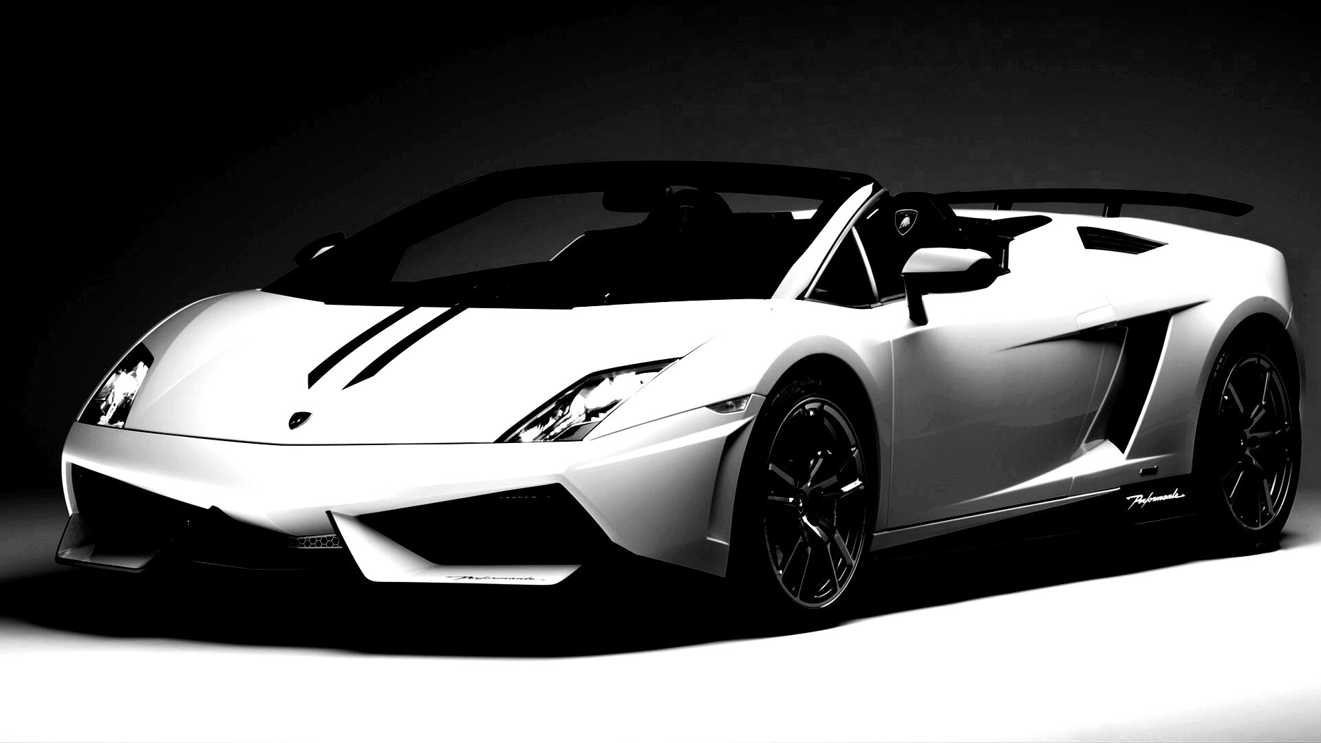 Белый Ламборджини Галлардо обои