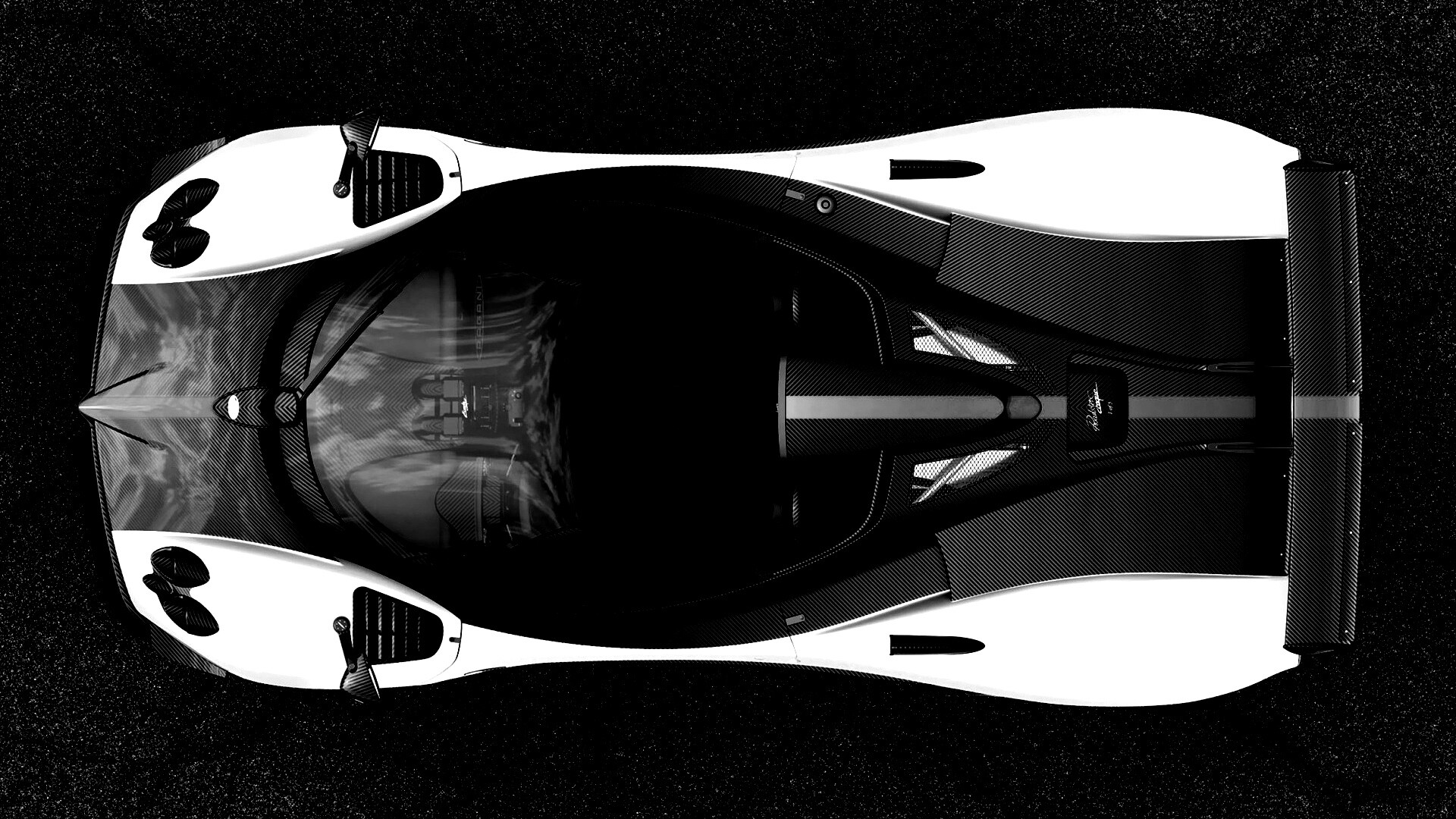 Пагани Зонда вид сверху обои