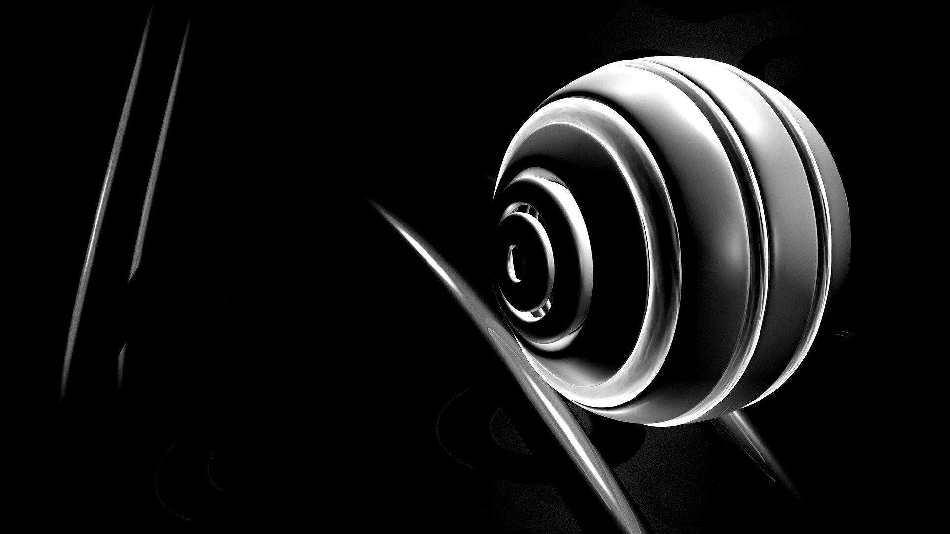 Шарик на рельсах американских горок обои