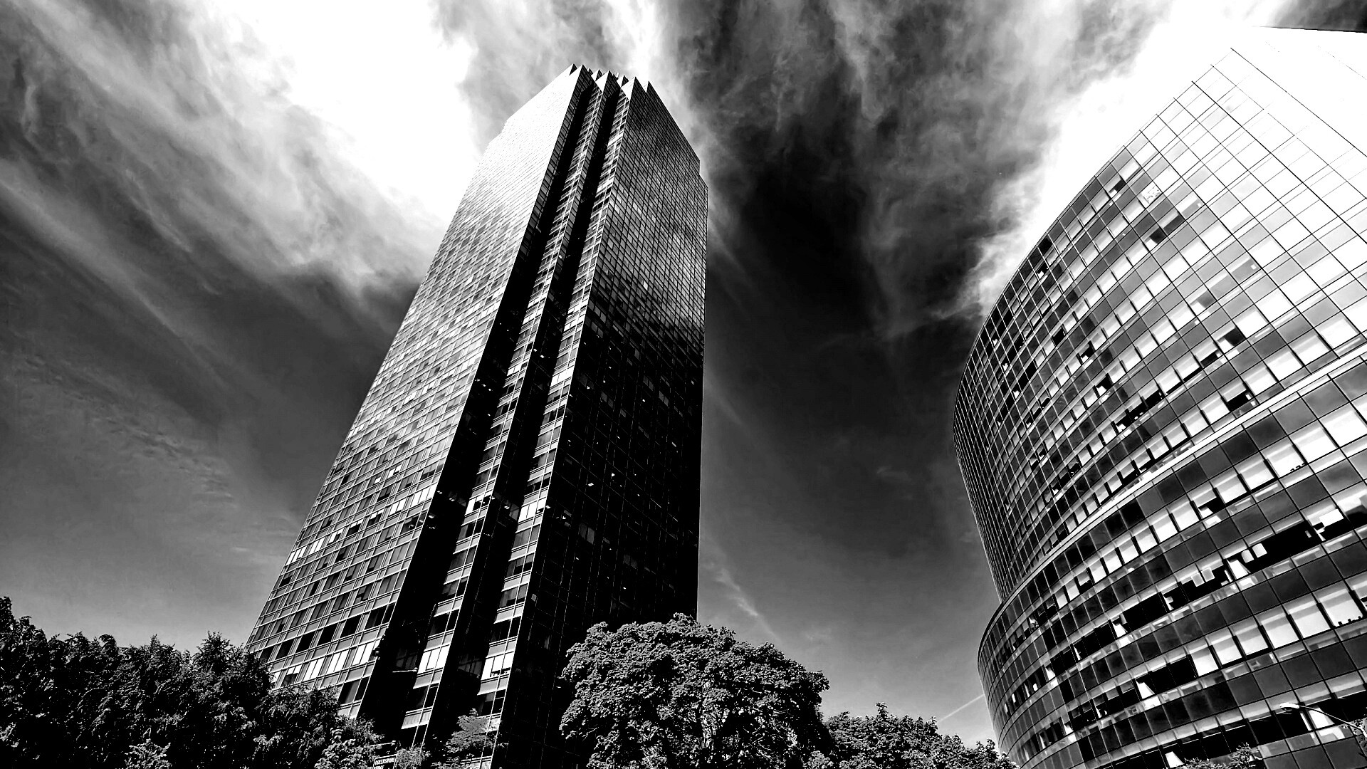 Осязательный Нью-Йорк с большими домами обои