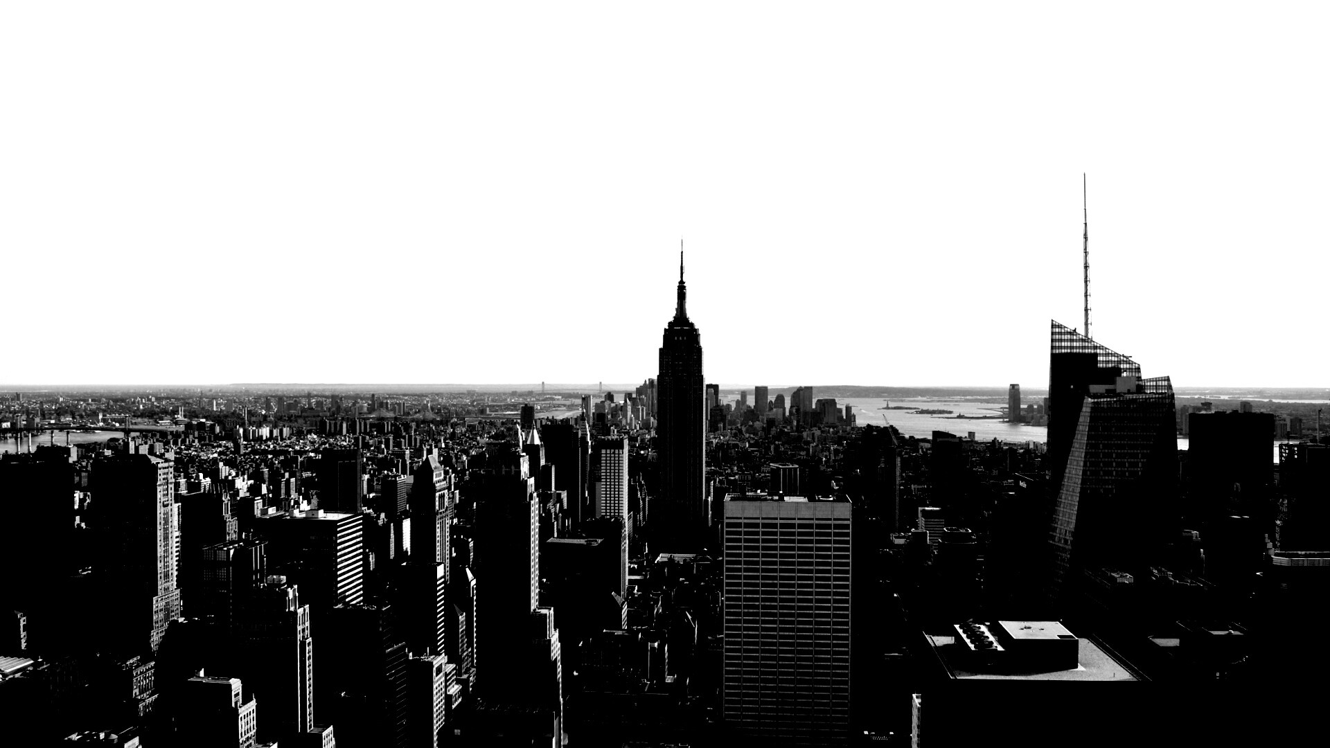 Вид на Нью-Йорк обои