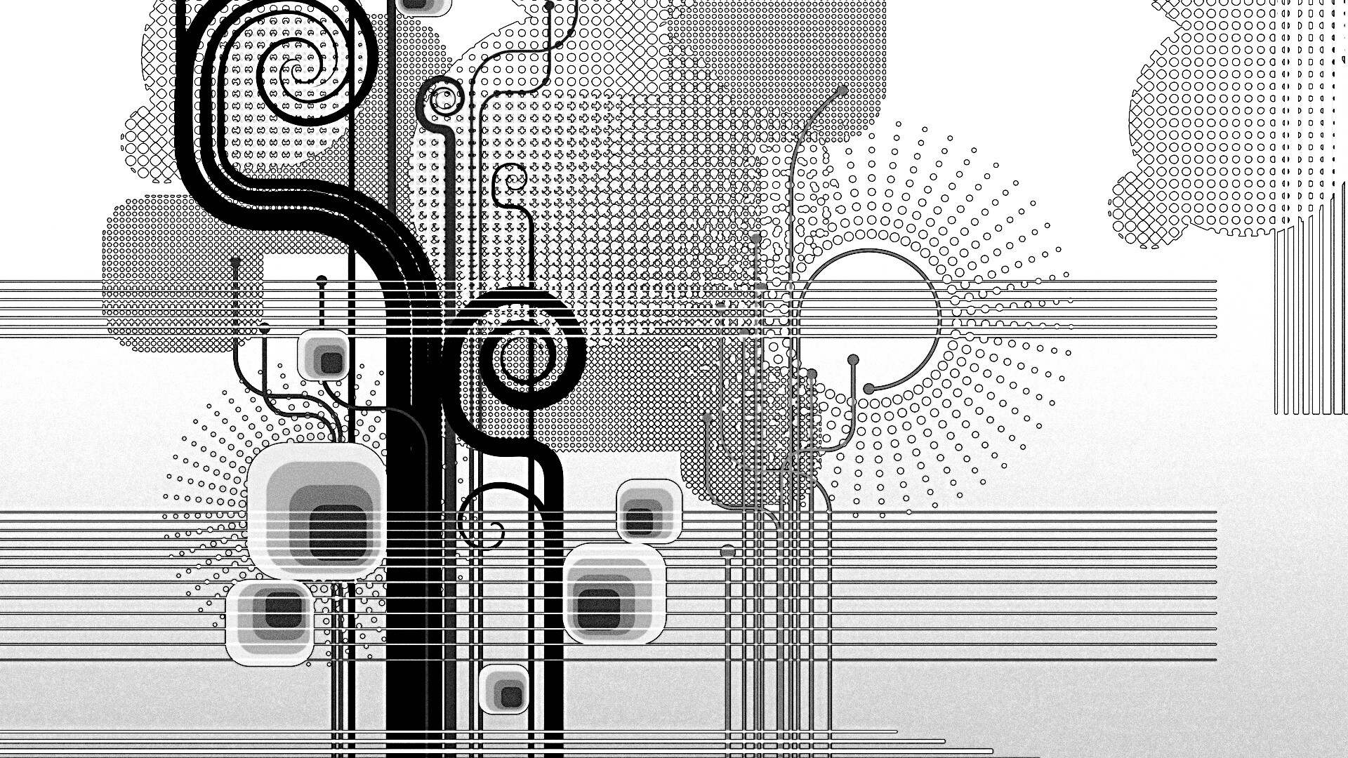 Линии и точки обои