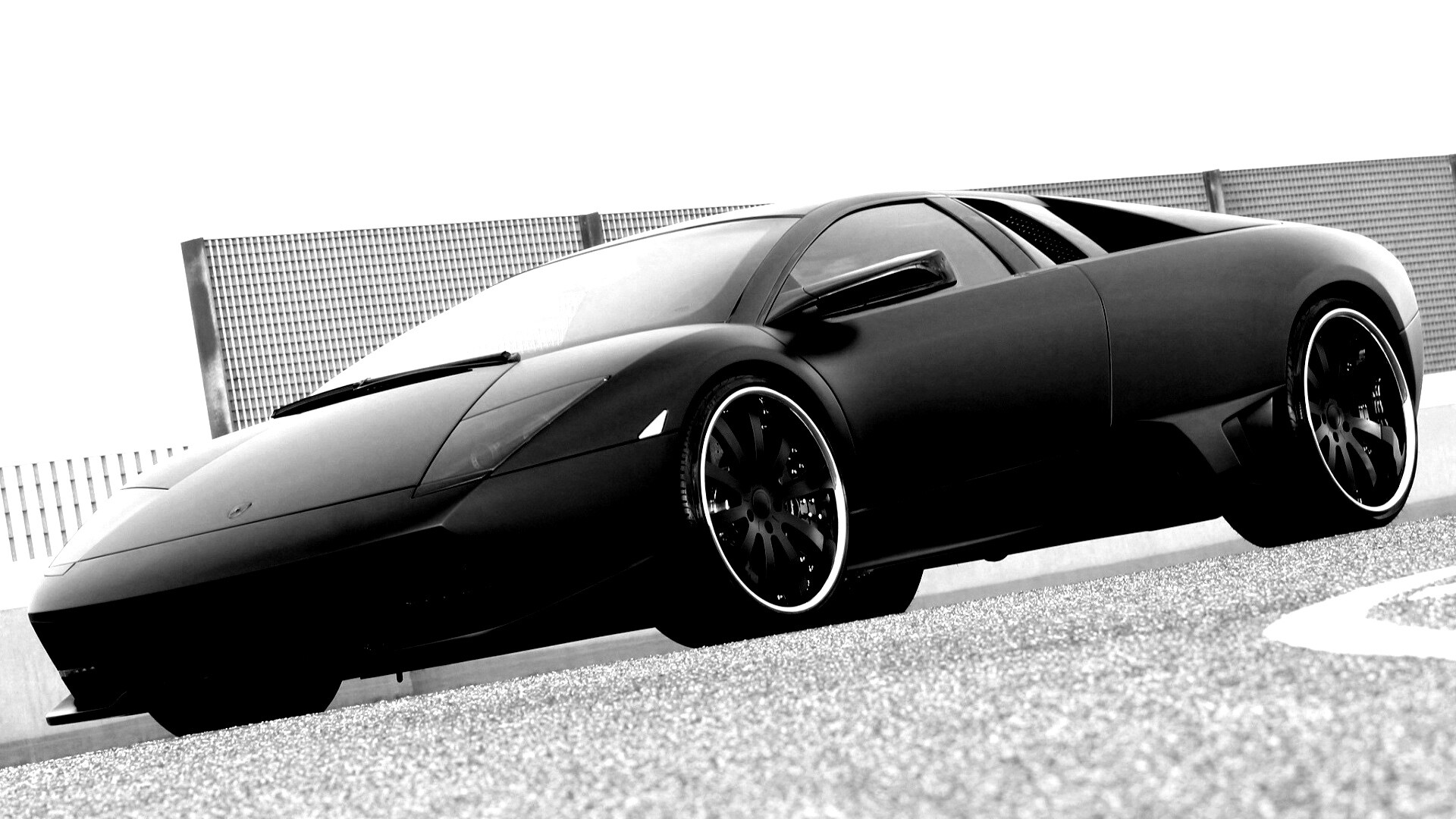 Lamborghini Reventon черного цвета обои