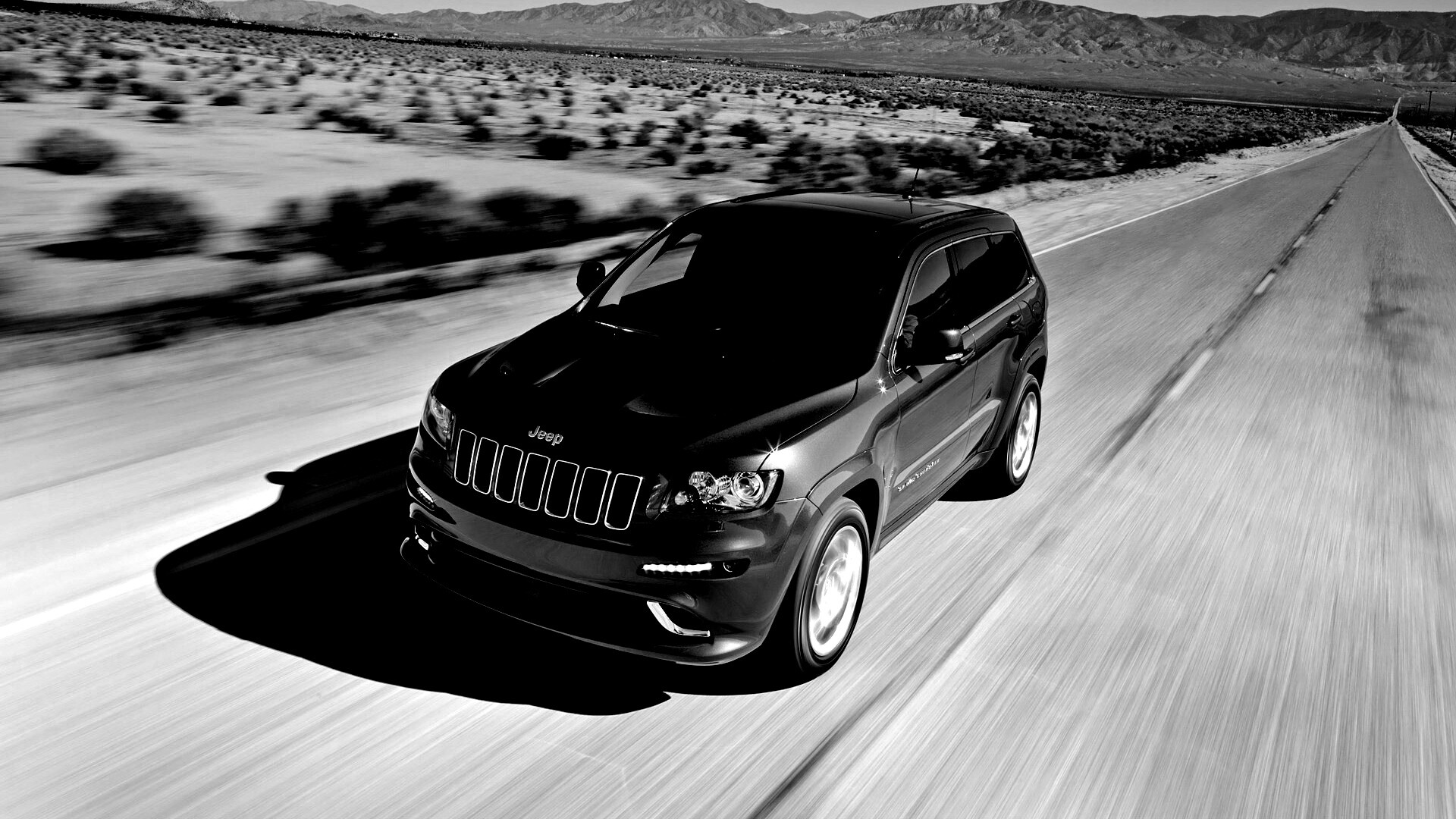 Красный Jeep обои