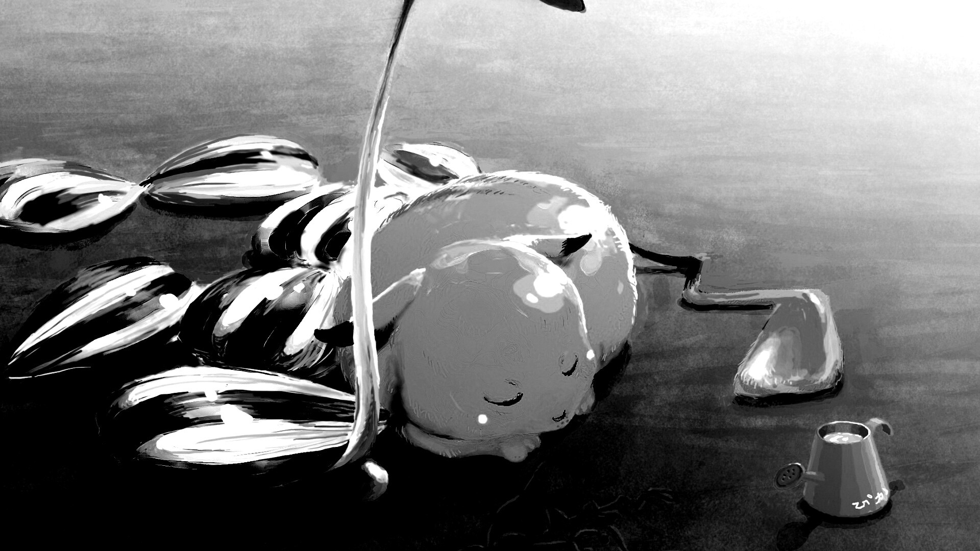 Пикачу отдыхает обои