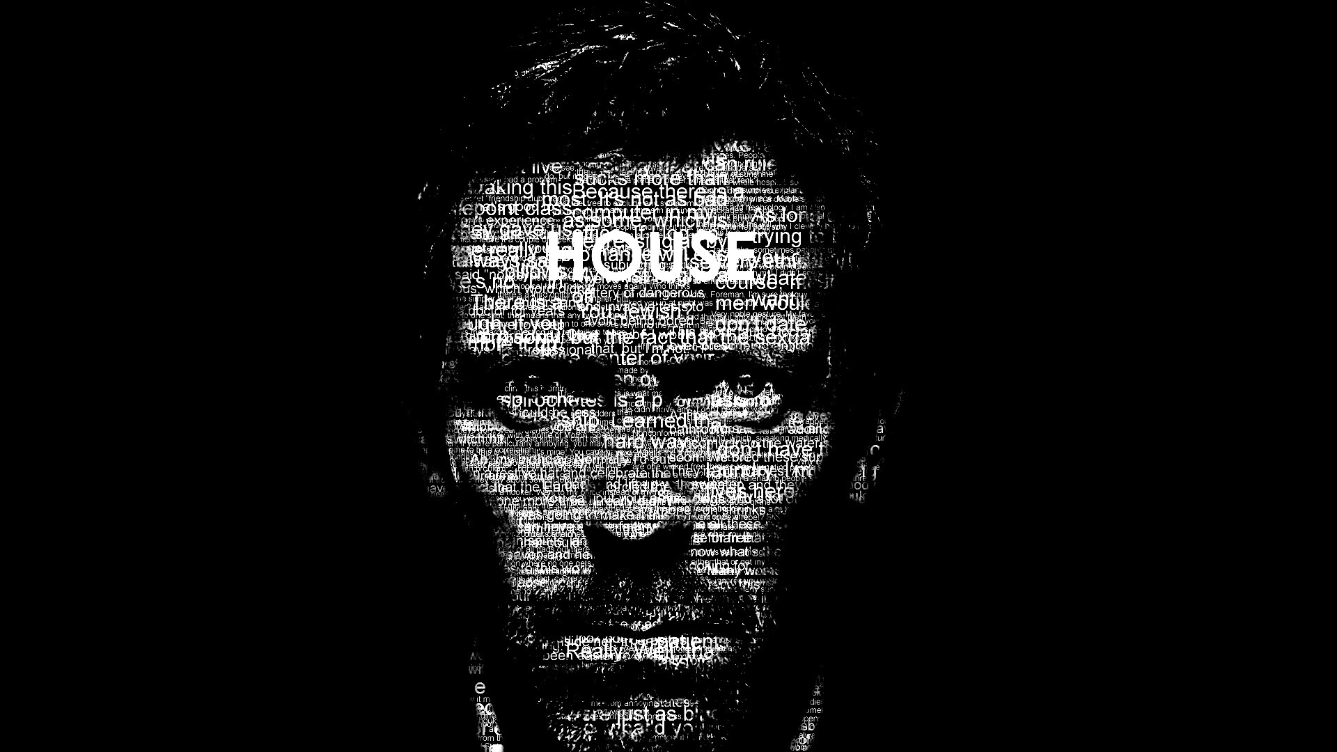 Хаус типографика обои