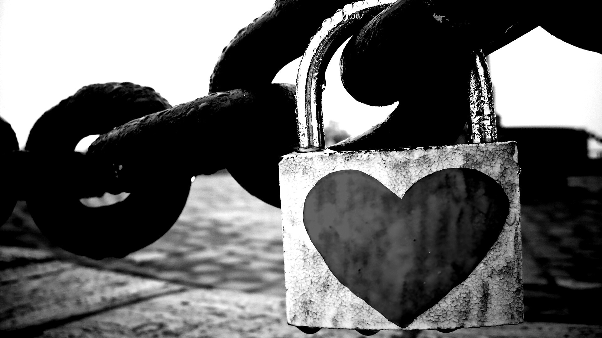 Замочек для влюбленных обои