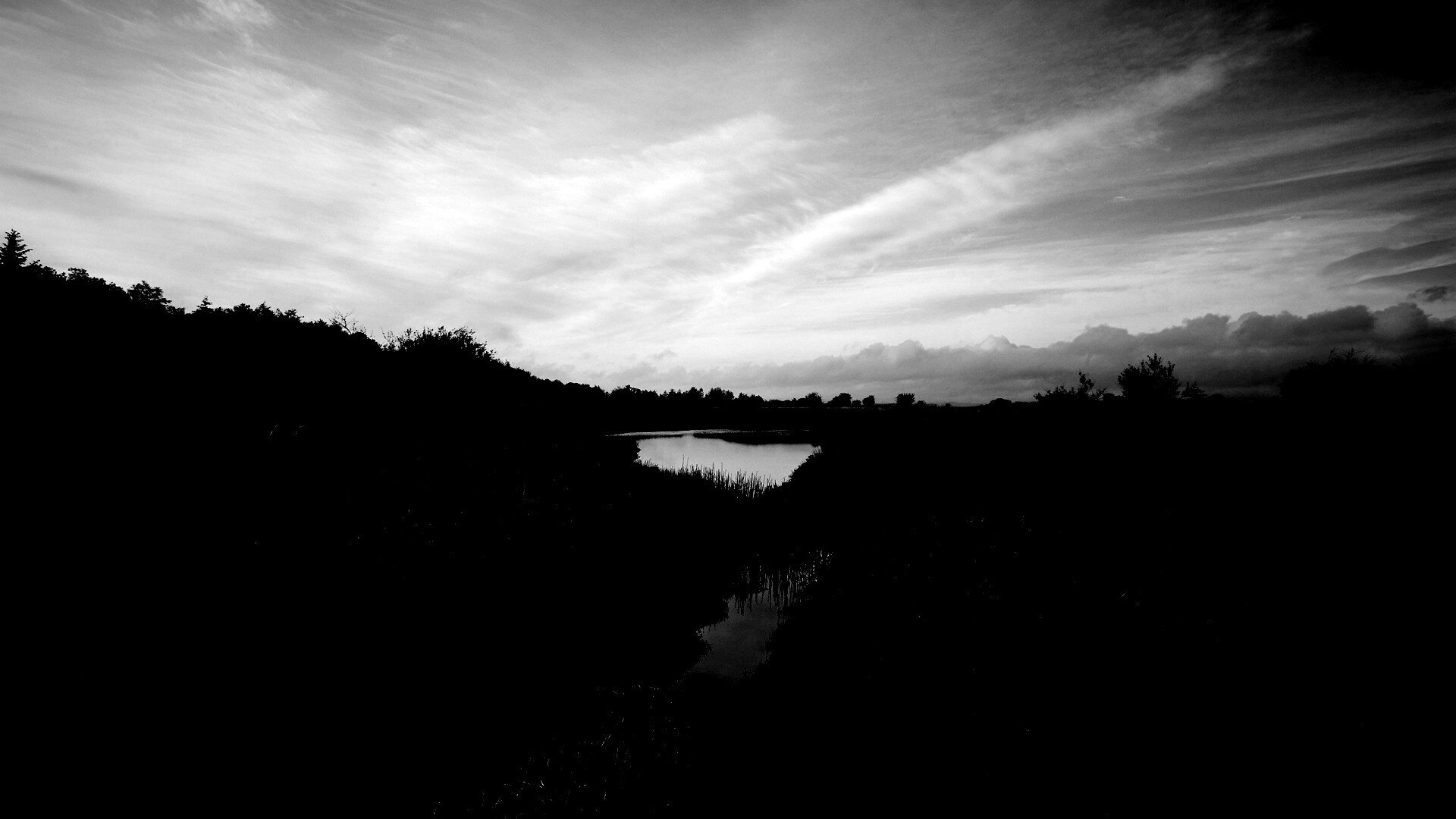 Канава и пруд обои