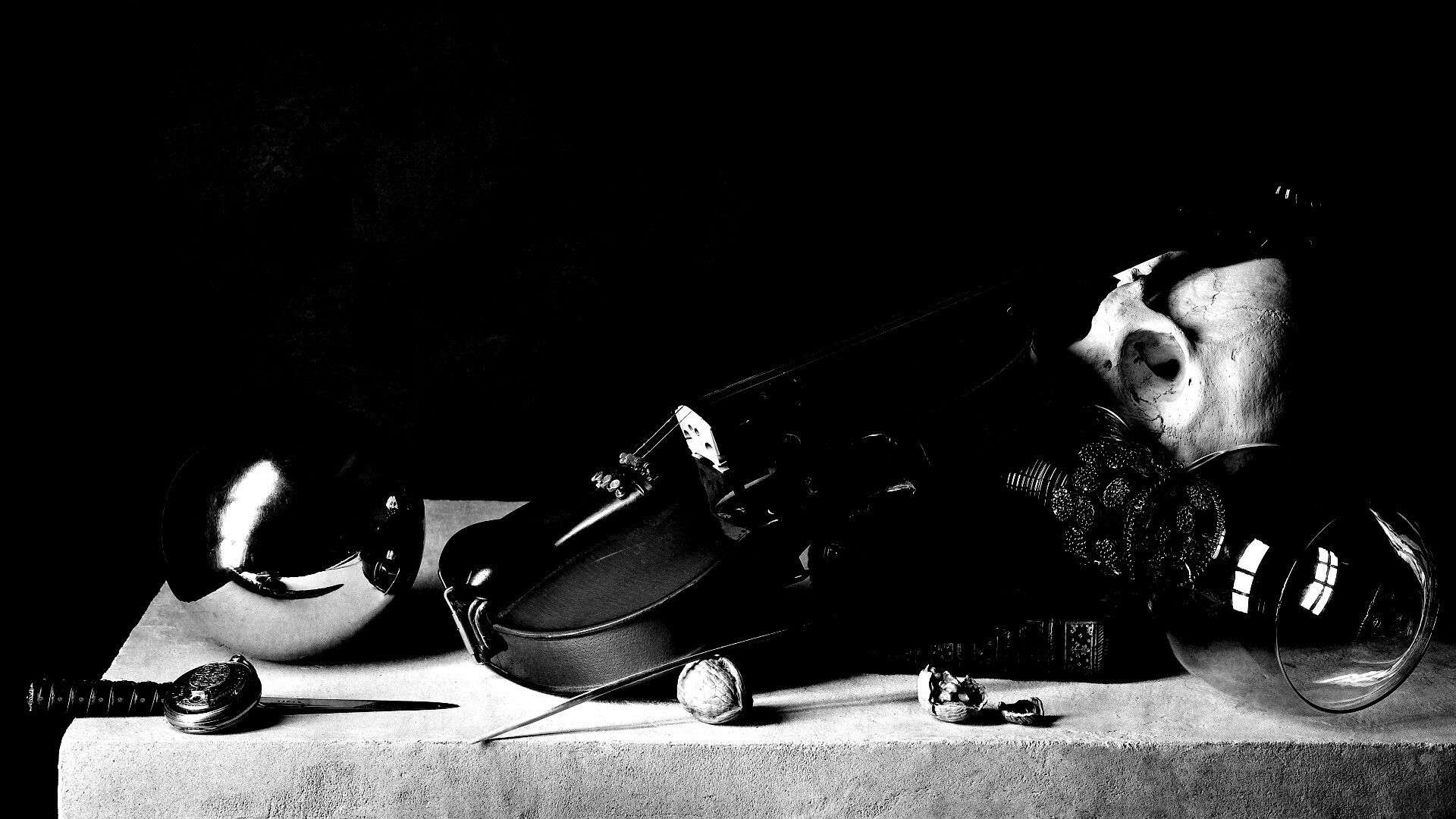 Композиция со скрипкой обои