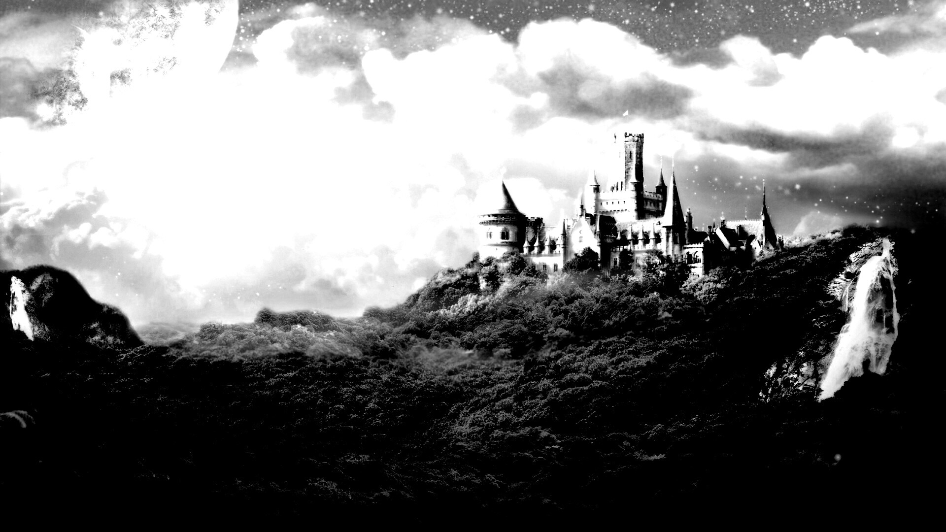 Волшебный замок обои