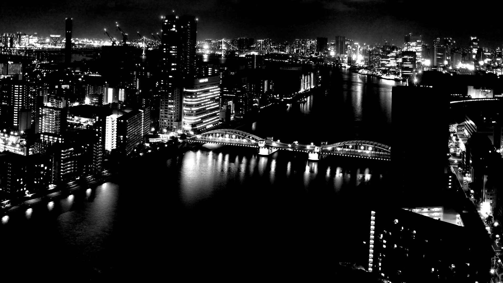 Ночной город обои