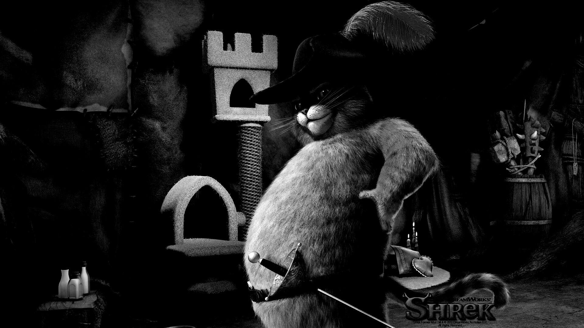 Кот в сапогах из Шрека обои